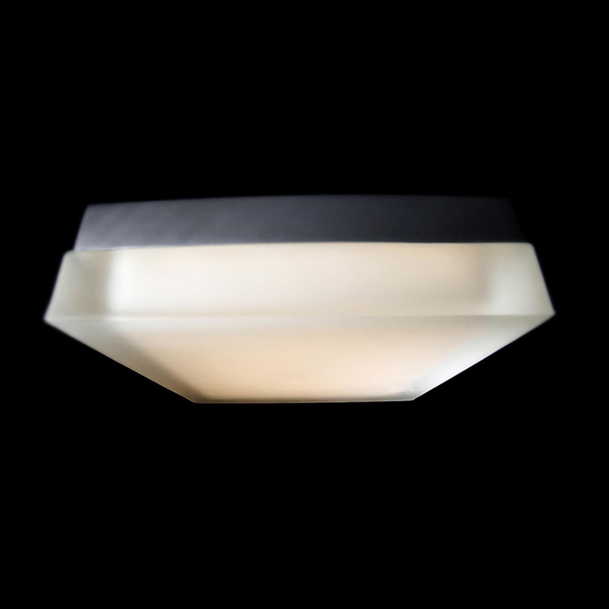 Matrix 9in LED Square Flush Mount 3500K in Titanium