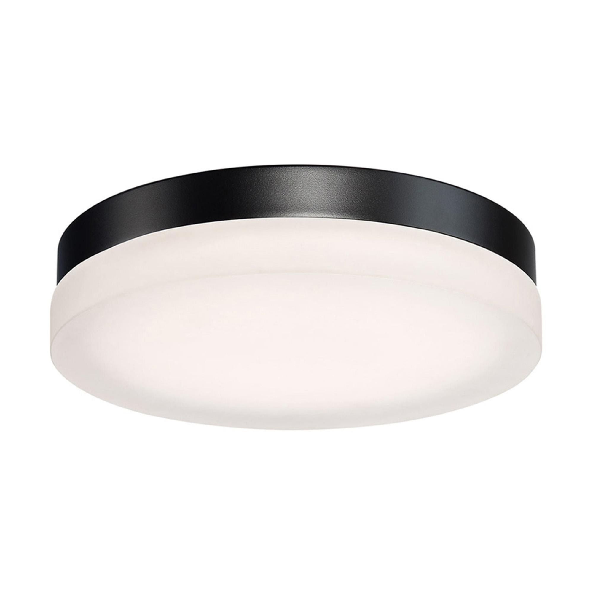 Circa 11in LED Round Flush Mount 2700K in Black