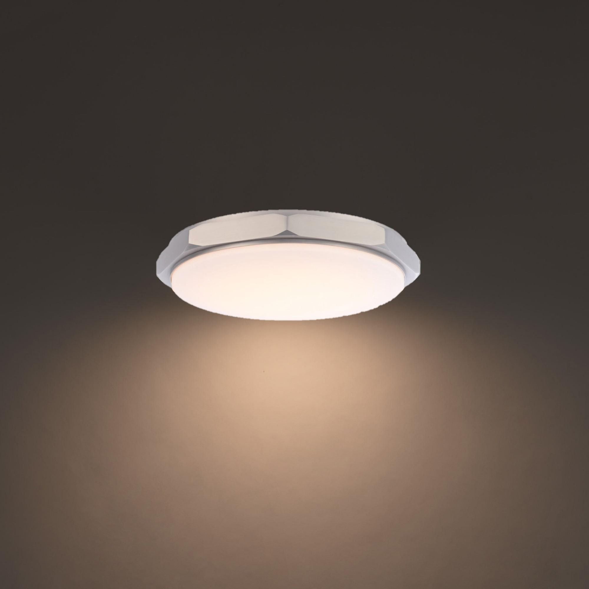 Grommet 16in LED Flush Mount 3-CCT 2700K-3000K-3500K Set to 3500K in Brushed Nickel