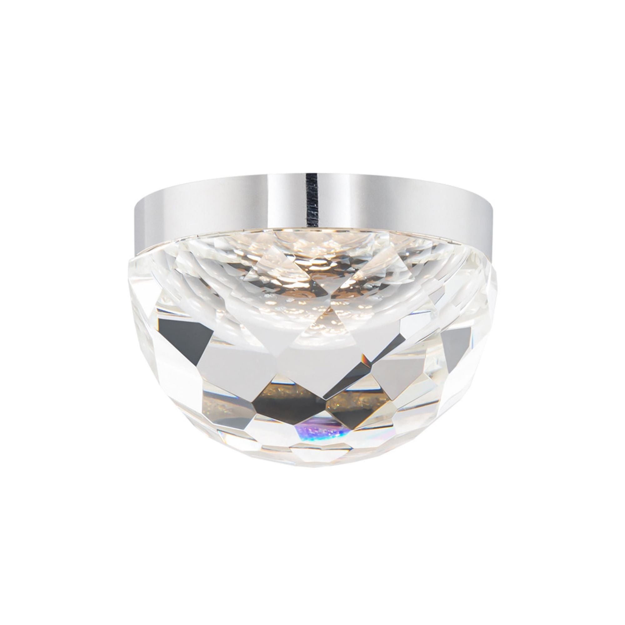 Cascade 6in LED Flush Mount 3000K in Polished Nickel