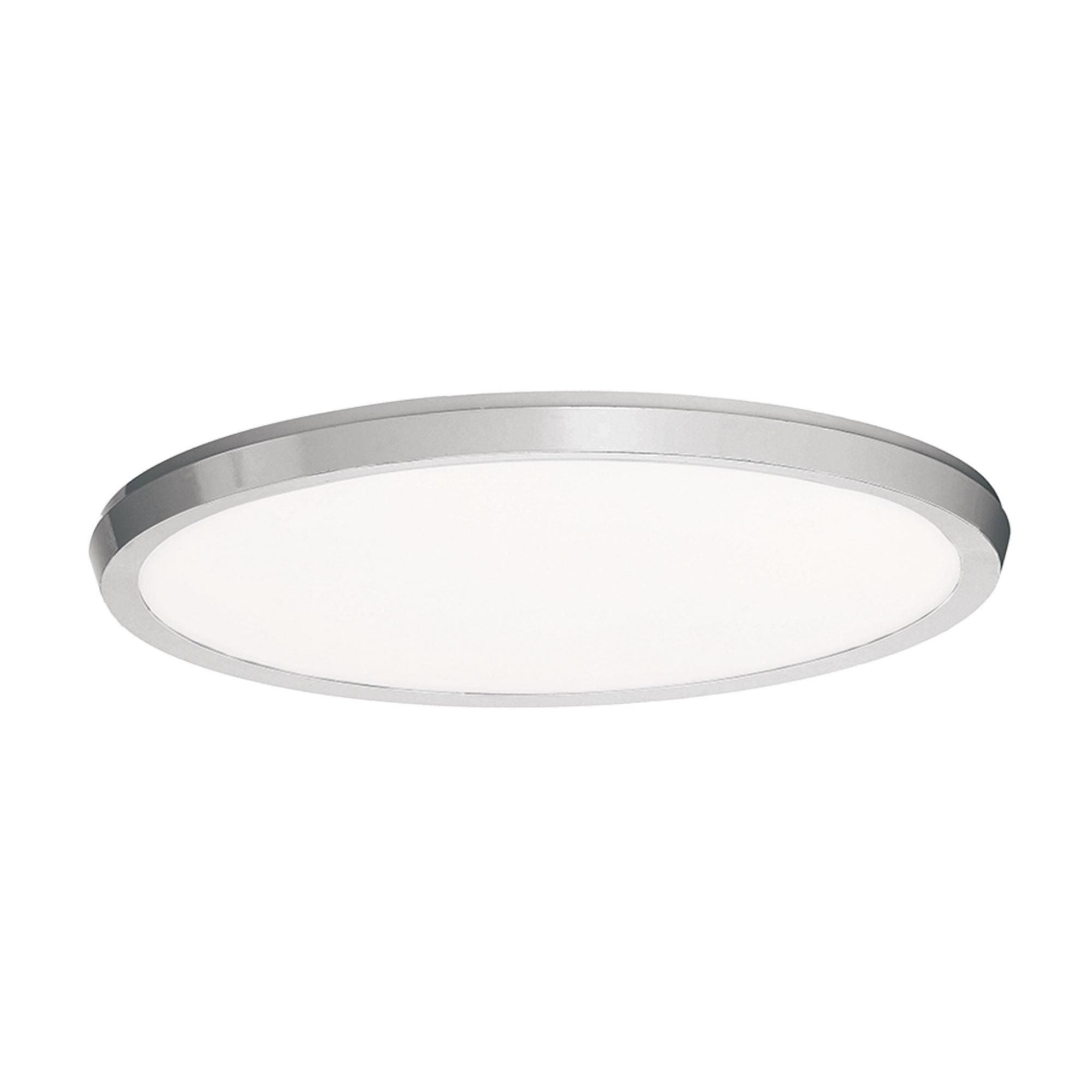 Argo 15in LED Round Flush Mount 3-CCT 2700K-3000K-3500K Set to 3000K in Brushed Nickel