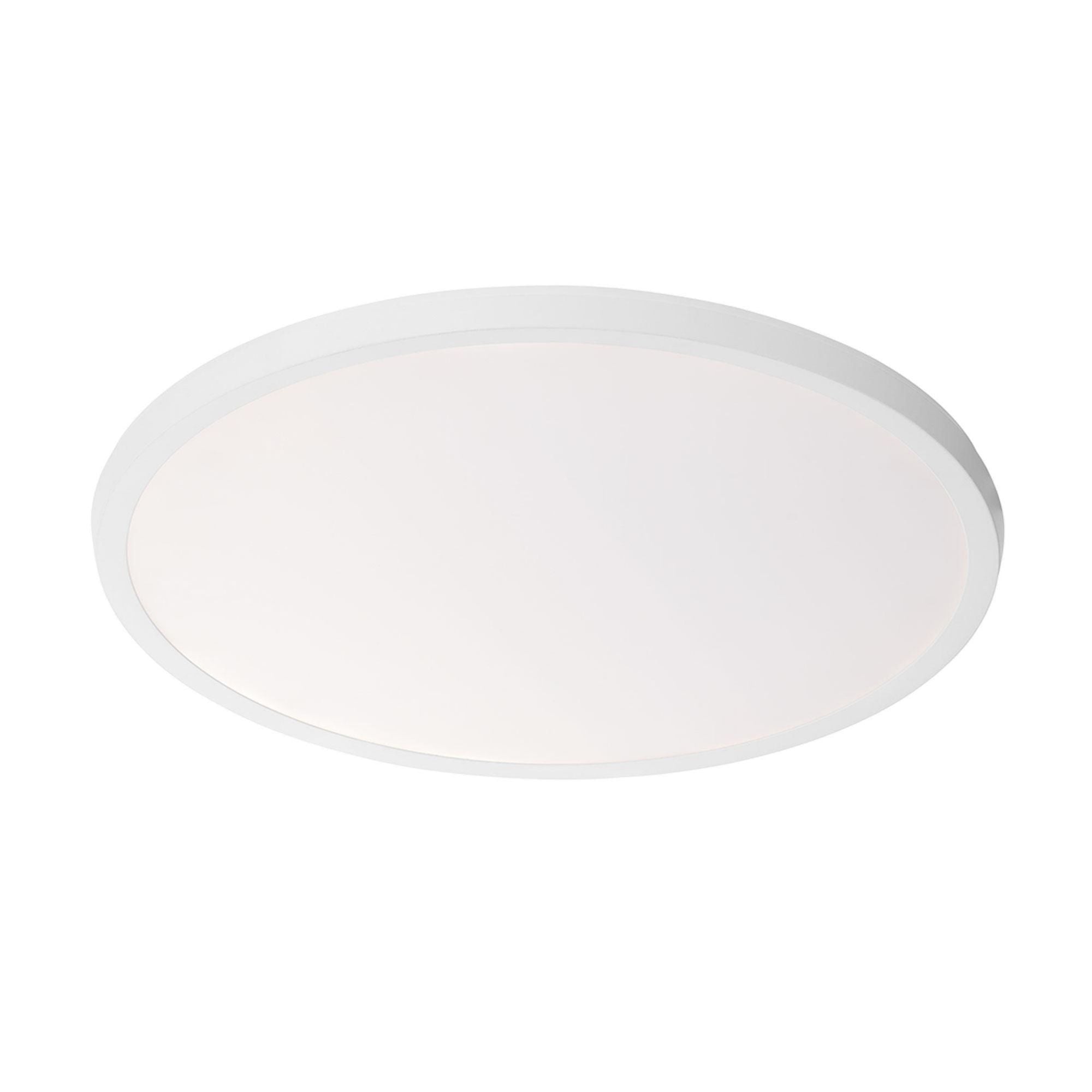 Argo 19in LED Round Flush Mount 3-CCT 2700K-3000K-3500K Set to 2700K in White