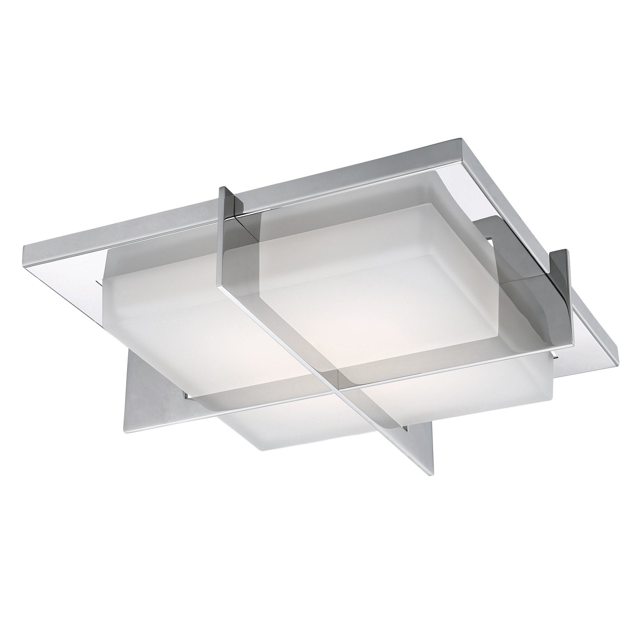 Modern Forms FM-4716-SS 3000K 40 Watt Razor LED Flush Mount in Stainless Steel