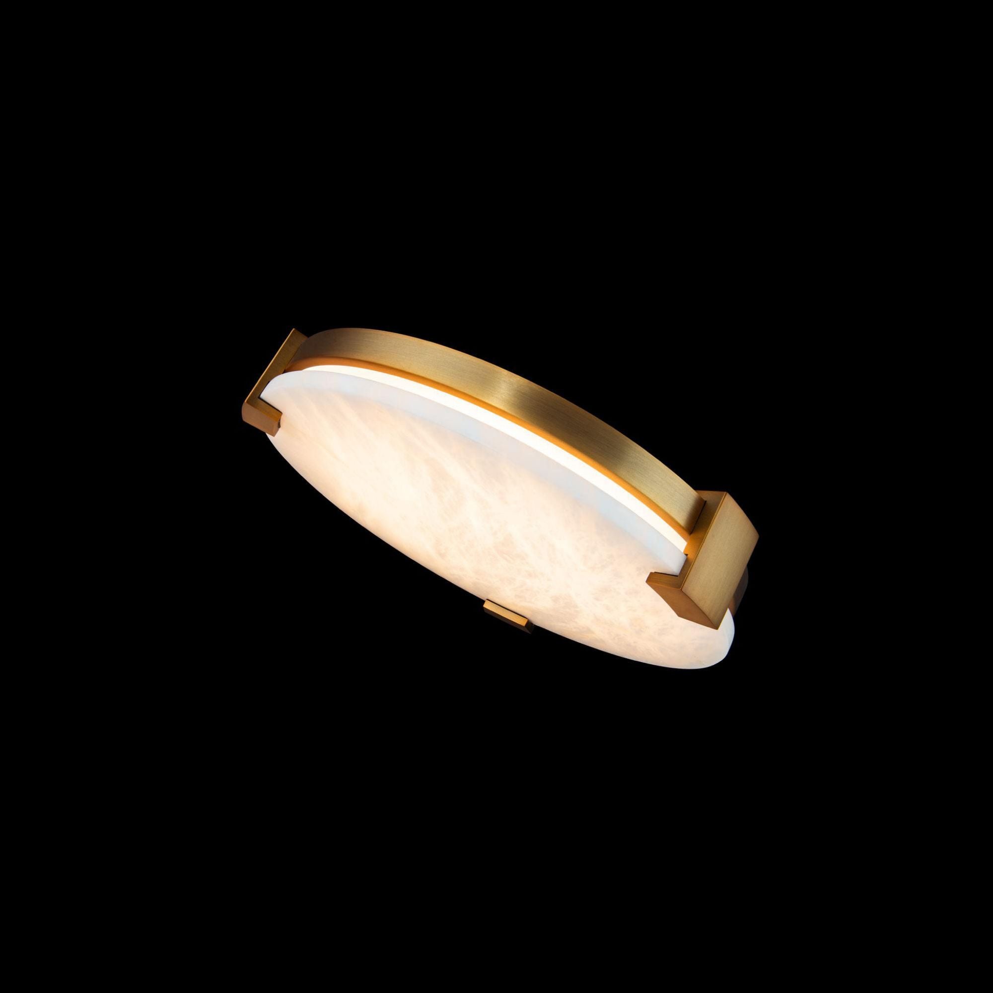 Catalonia 17in LED Flush Mount 3000K in Aged Brass