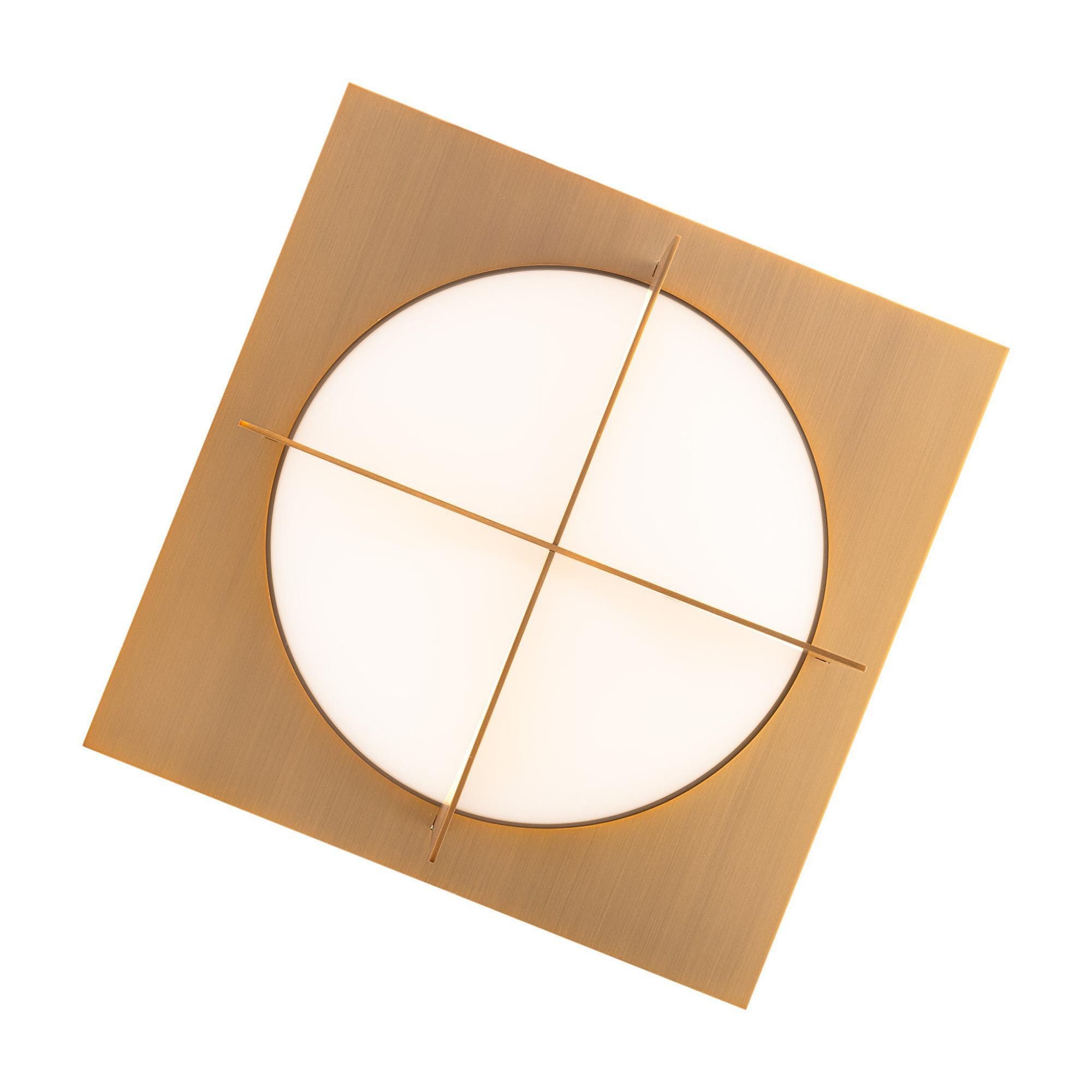 Echelon 14in LED Flush Mount 3000K in Aged Brass