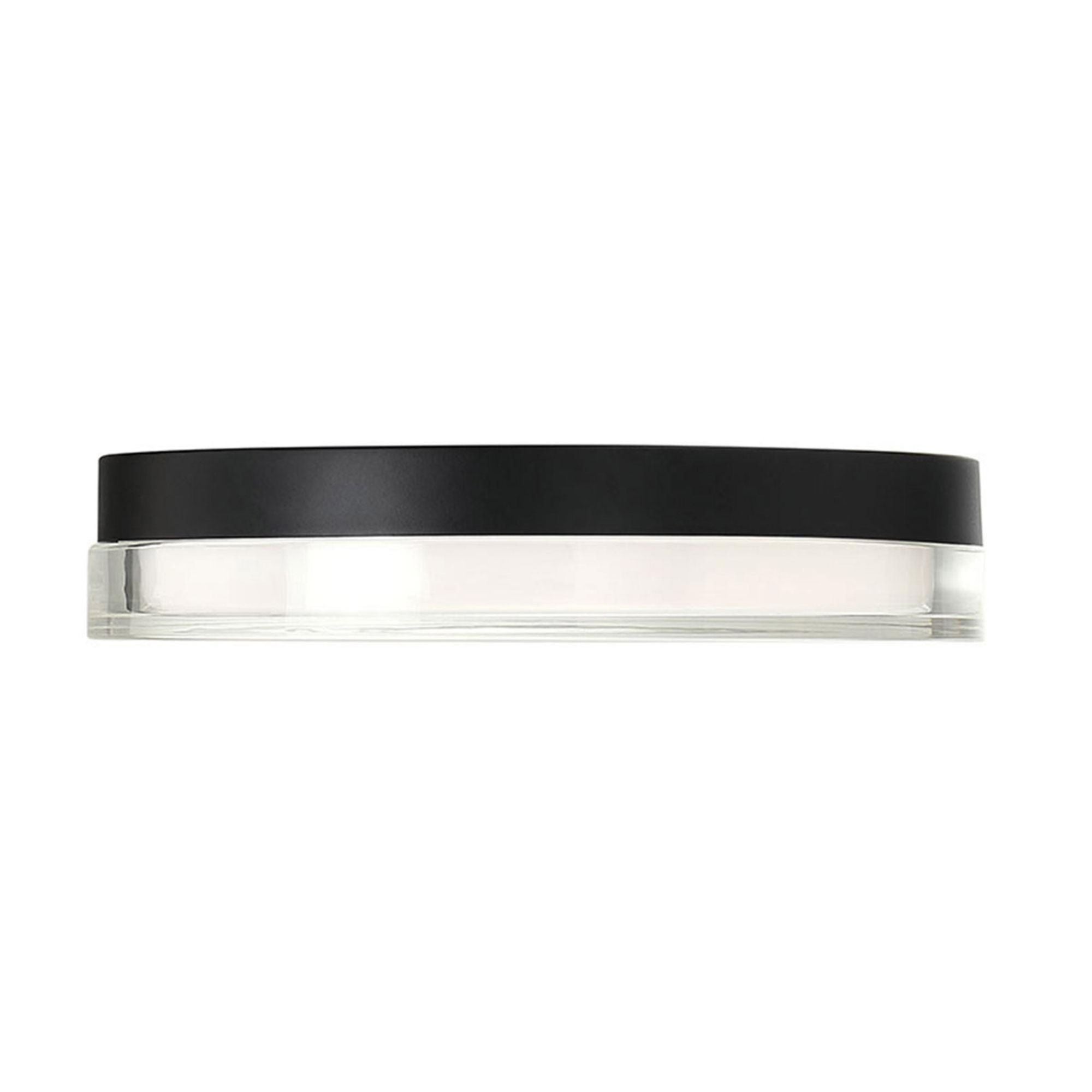 Pi 12in LED Round Flush Mount 2700K in Black