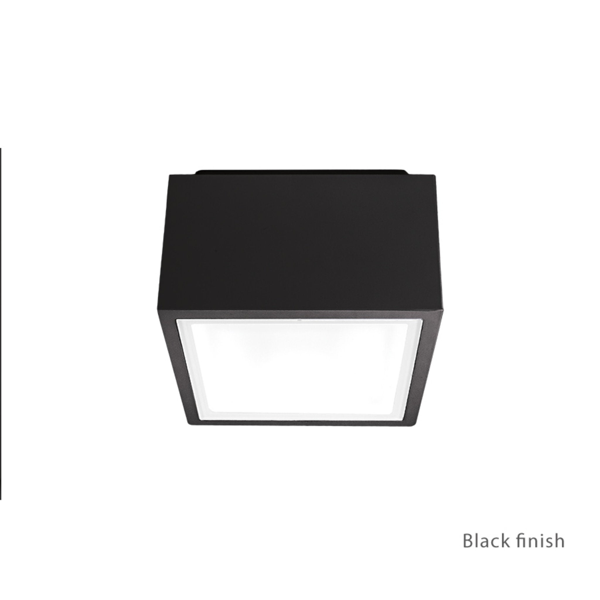 Modern Forms FM-W9200-BK 3000K 16.5 Watt Bloc LED Flush Mount in Black