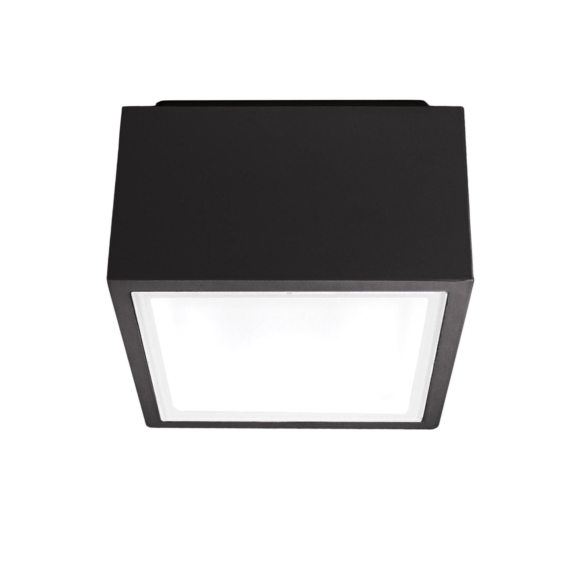 Bloc 5.5in LED Outdoor Flush Mount 4000K in Black