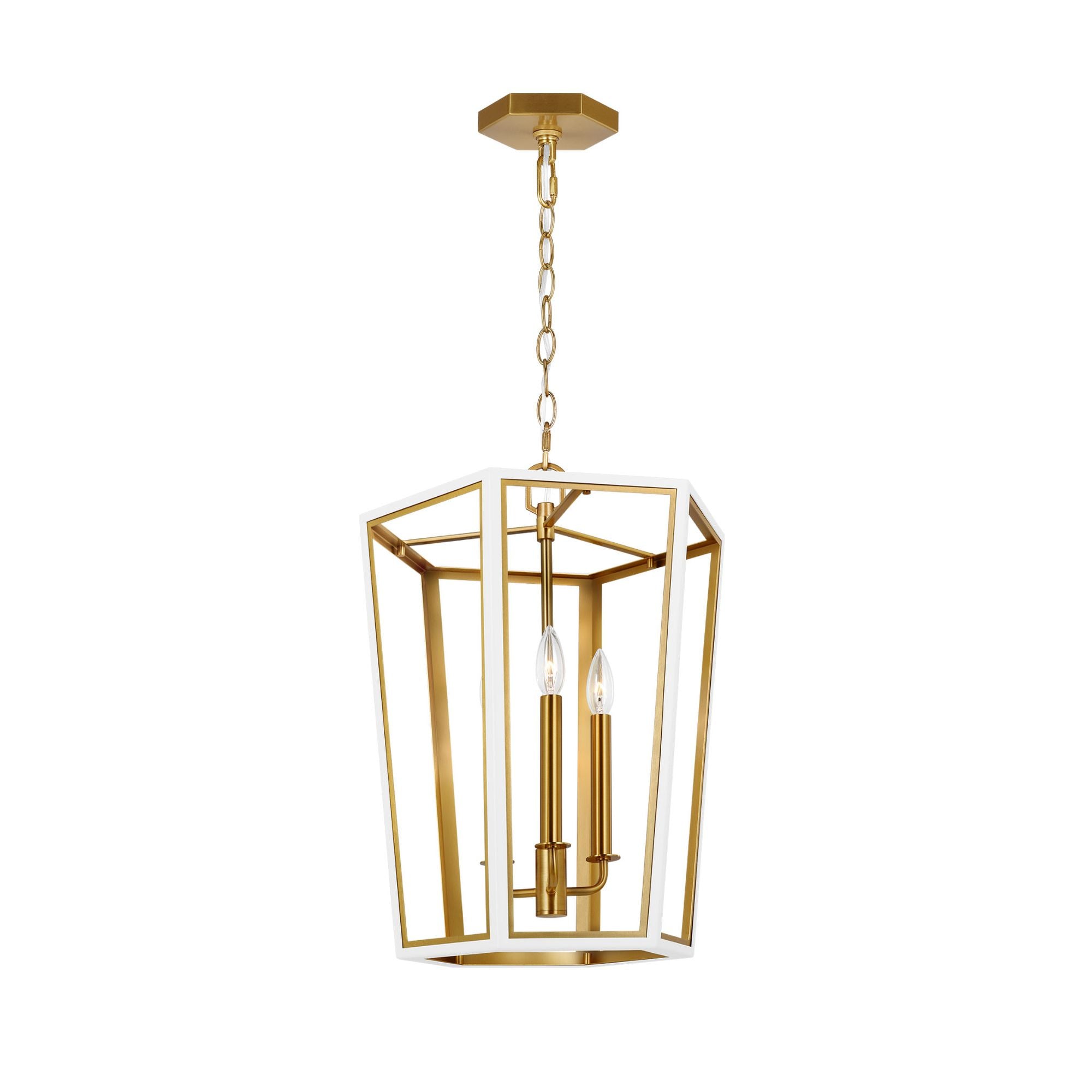 Alexa Hampton Curt Small Lantern in Matte White