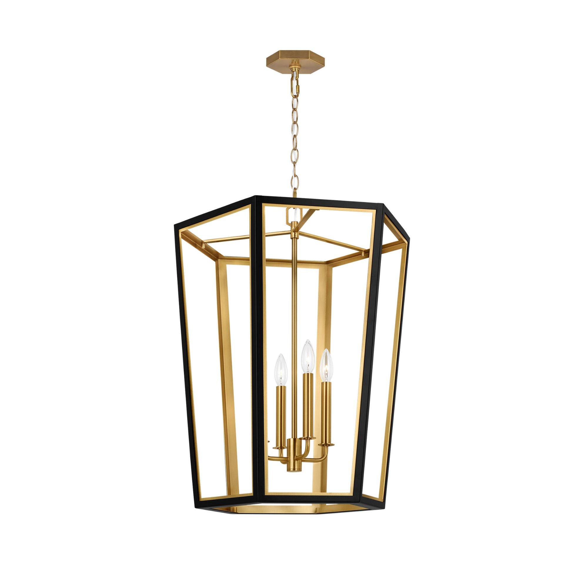 Alexa Hampton Curt Medium Lantern in Midnight Black