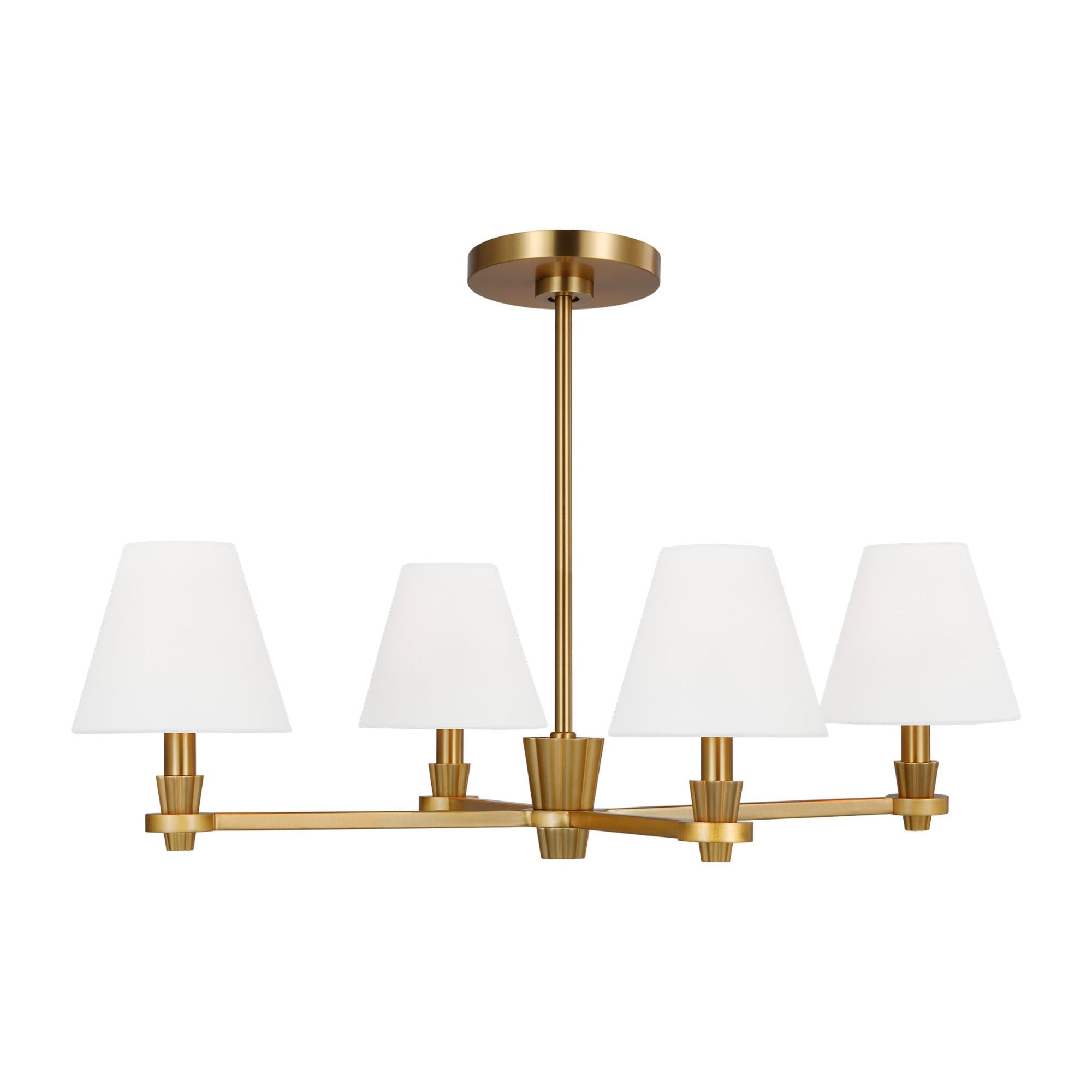 Alexa Hampton Paisley Medium Chandelier in Burnished Brass