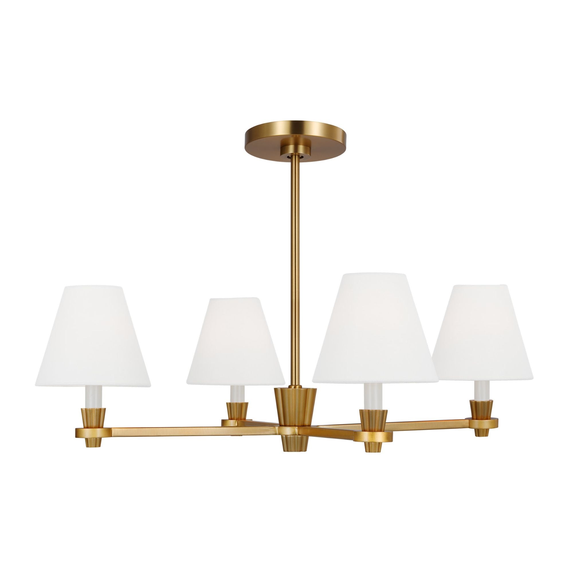 Alexa Hampton Paisley Medium Chandelier in Burnished Brass