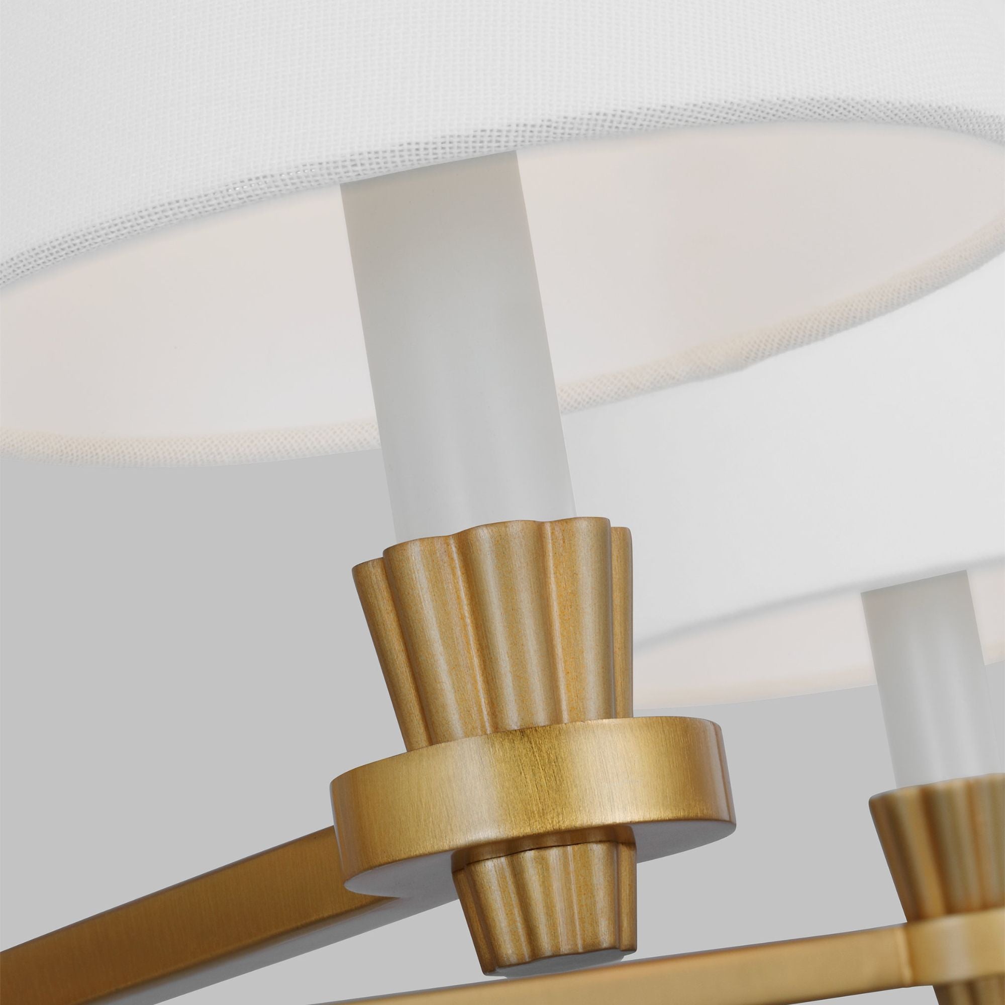 Alexa Hampton Paisley Medium Chandelier in Burnished Brass