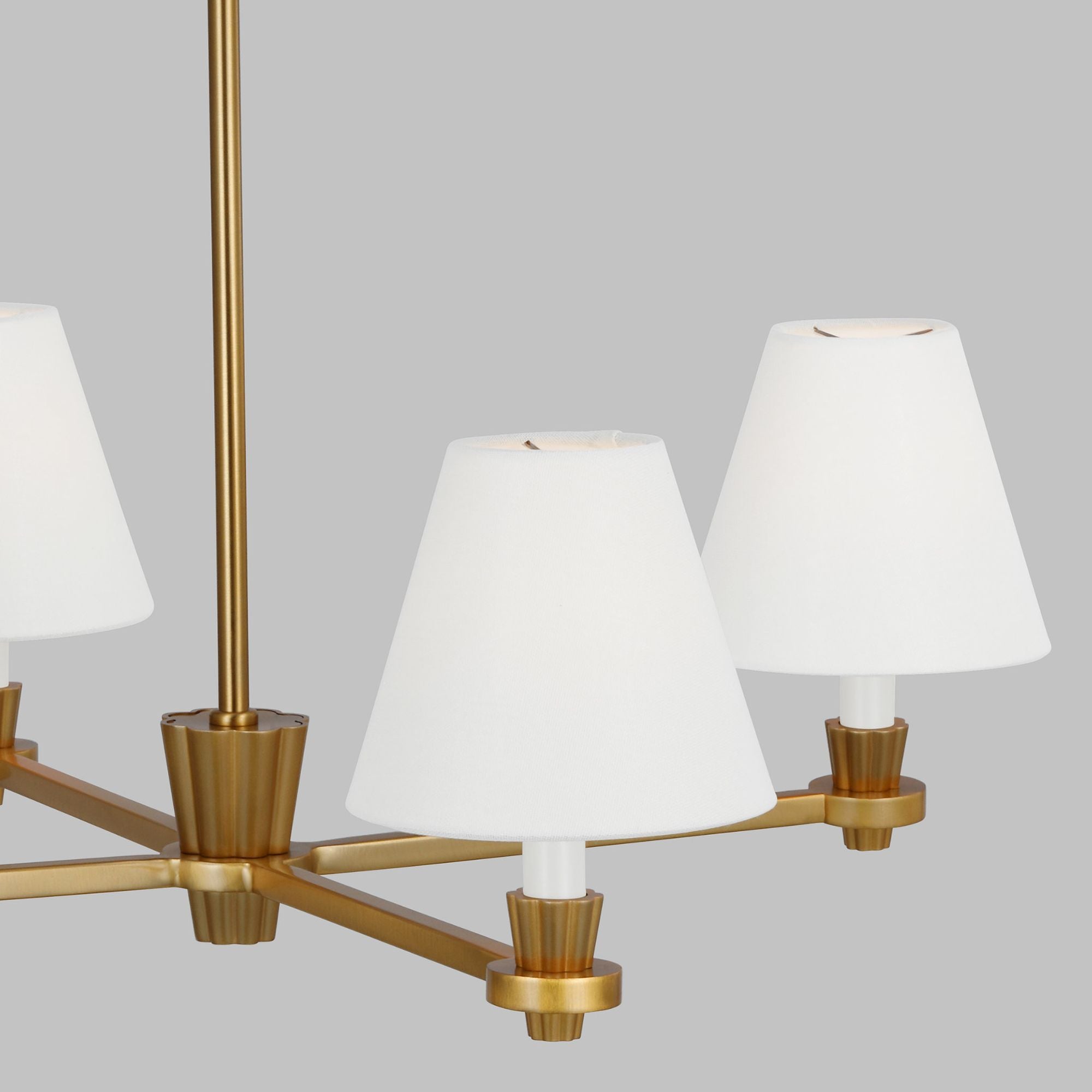 Alexa Hampton Paisley Medium Chandelier in Burnished Brass