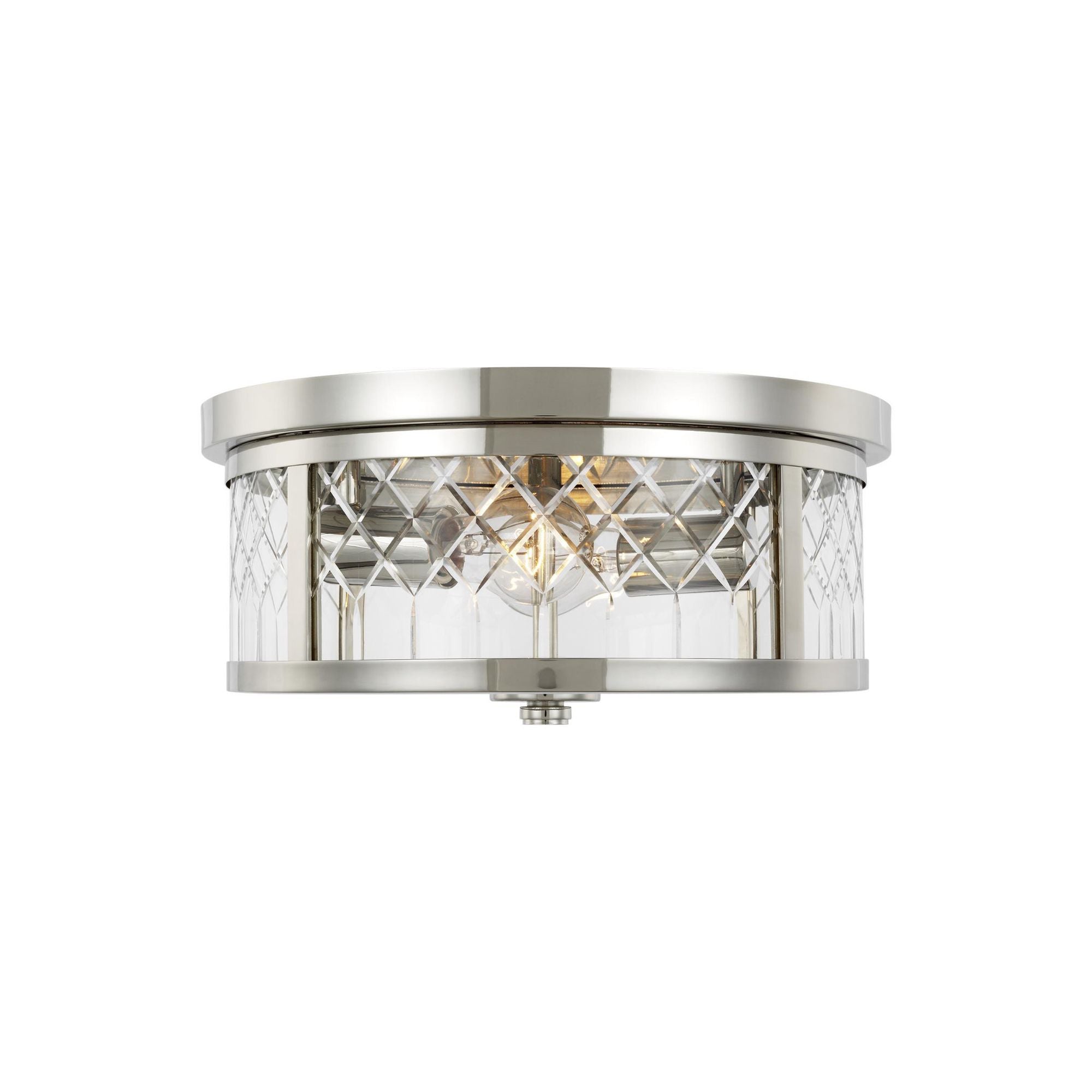Alexa Hampton Alec Flush Mount in Polished Nickel
