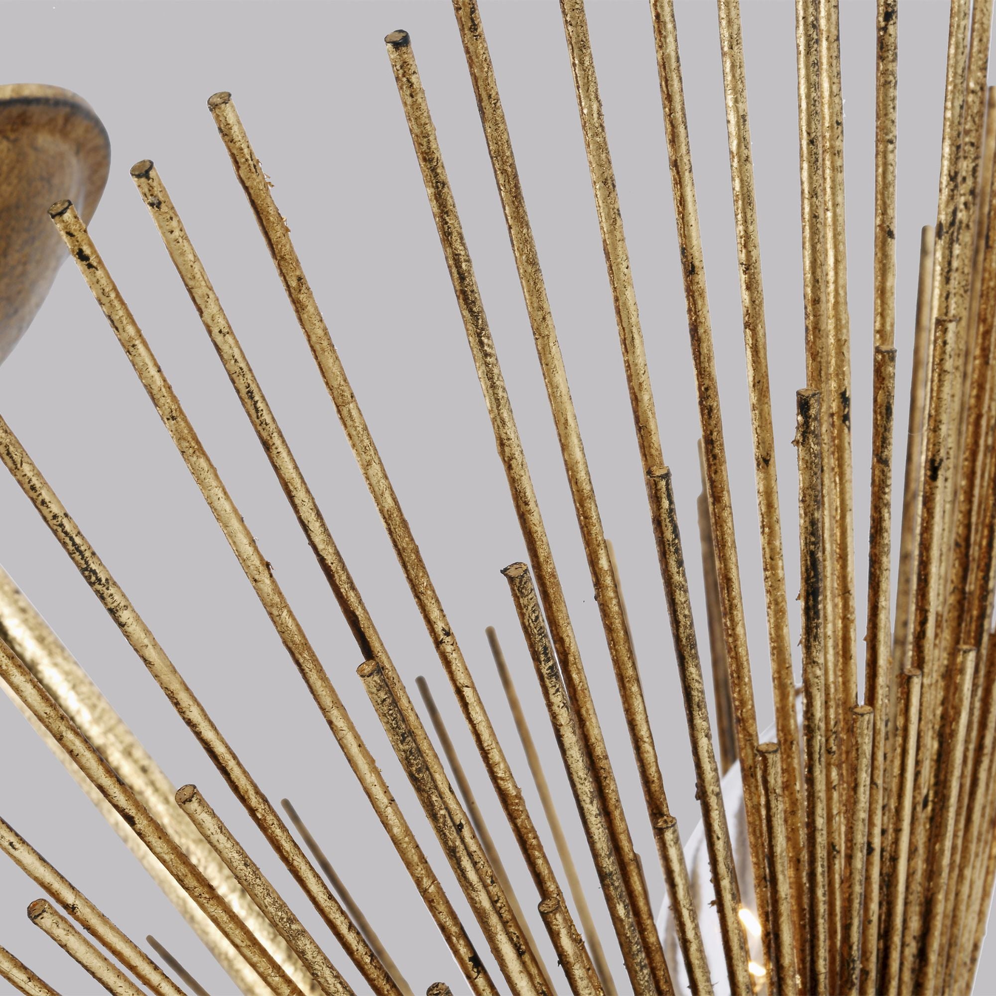 Alexa Hampton Helios Large Semi-Flush Mount in Antique Gild