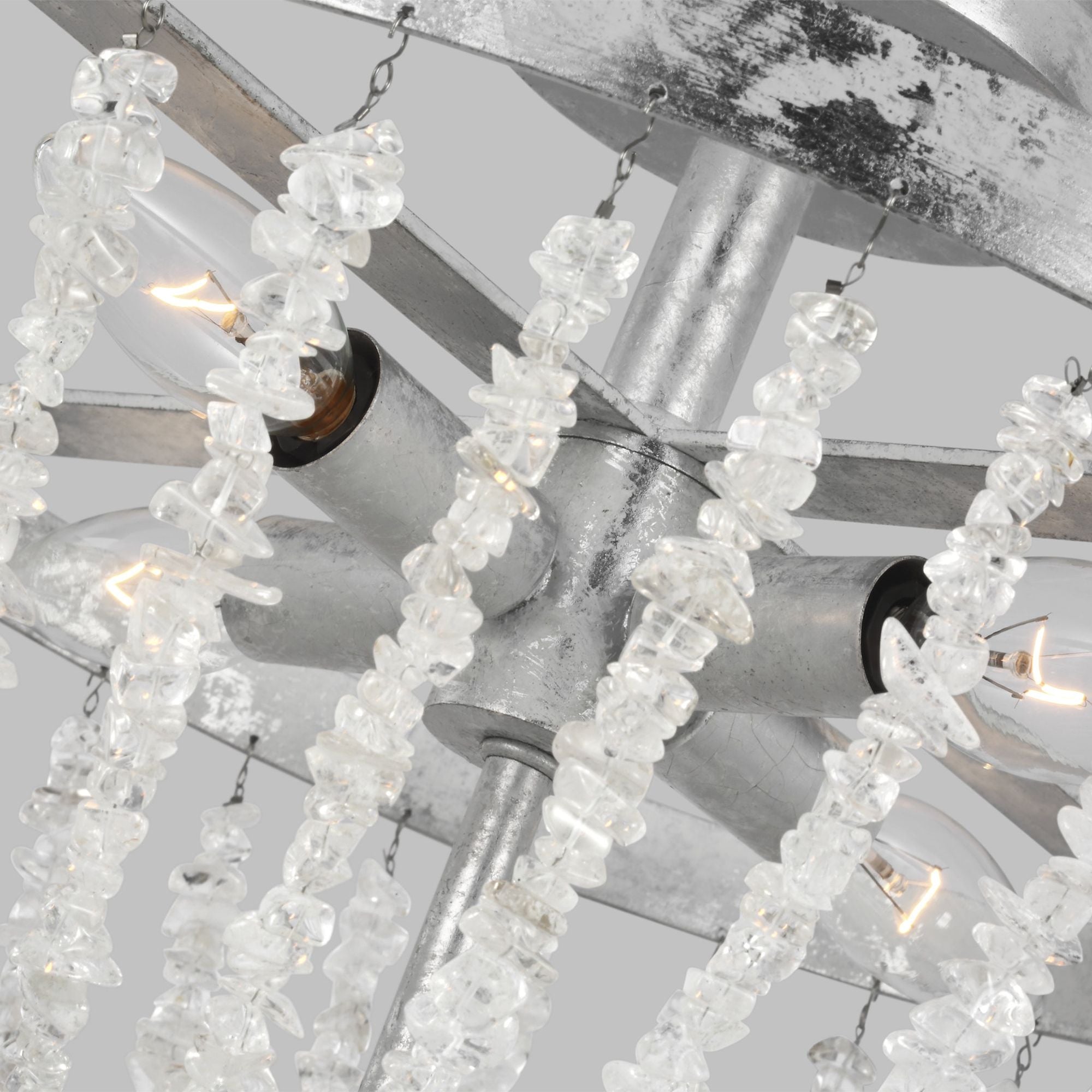 Alexa Hampton Leon Flush Mount in Salt Mist