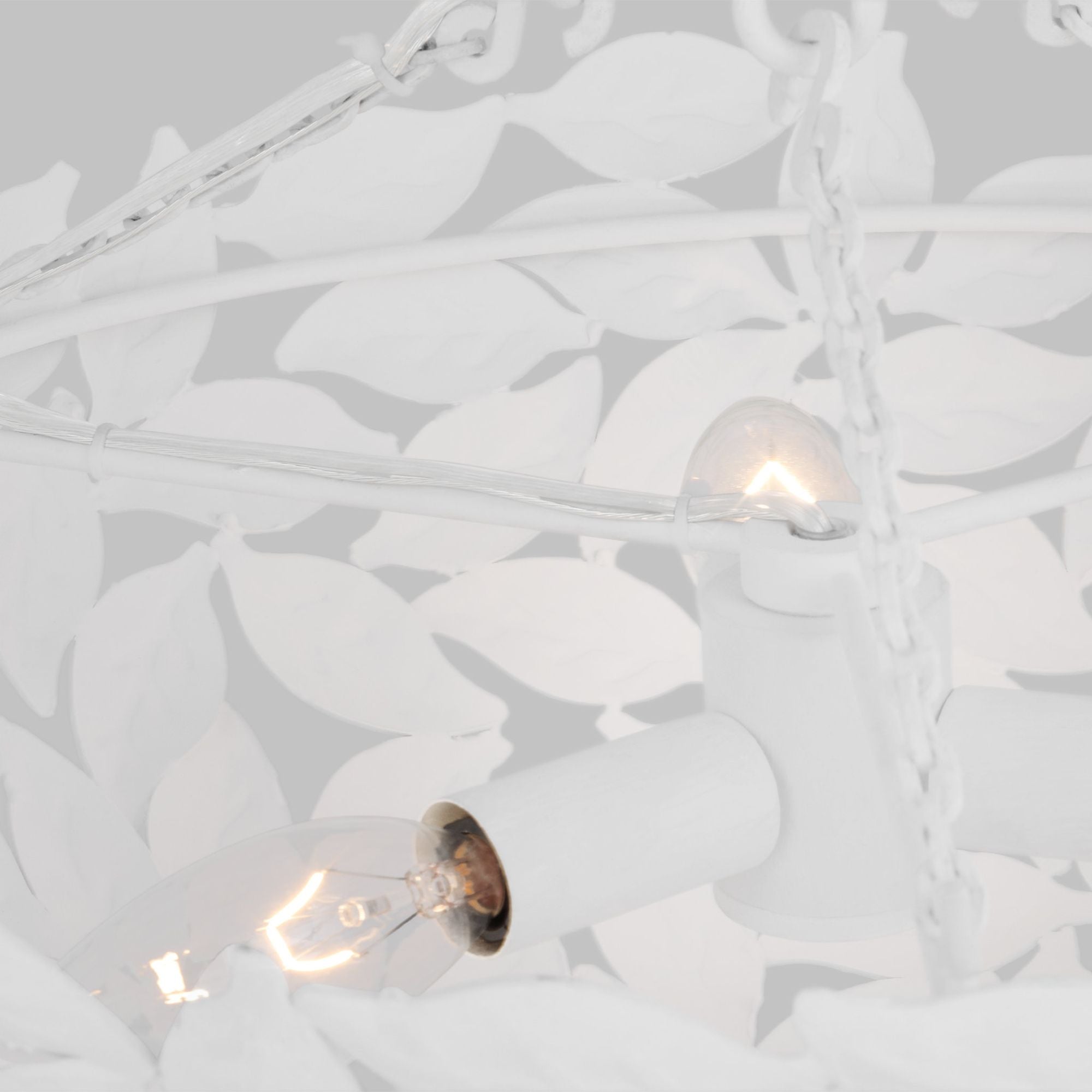 Alexa Hampton Kelan Semi Flush Mount in Textured White