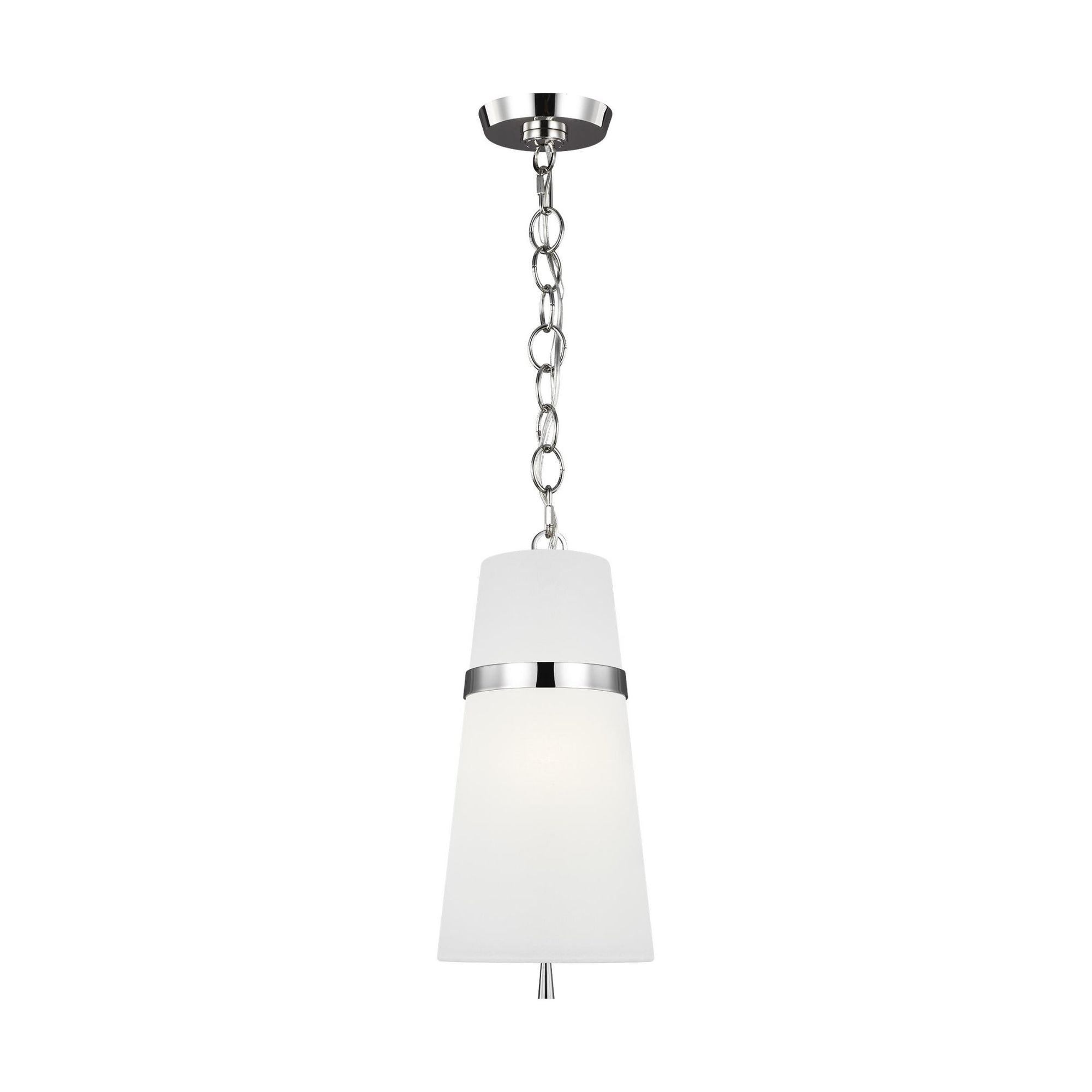 Alexa Hampton Cordtlandt Small Pendant in Polished Nickel