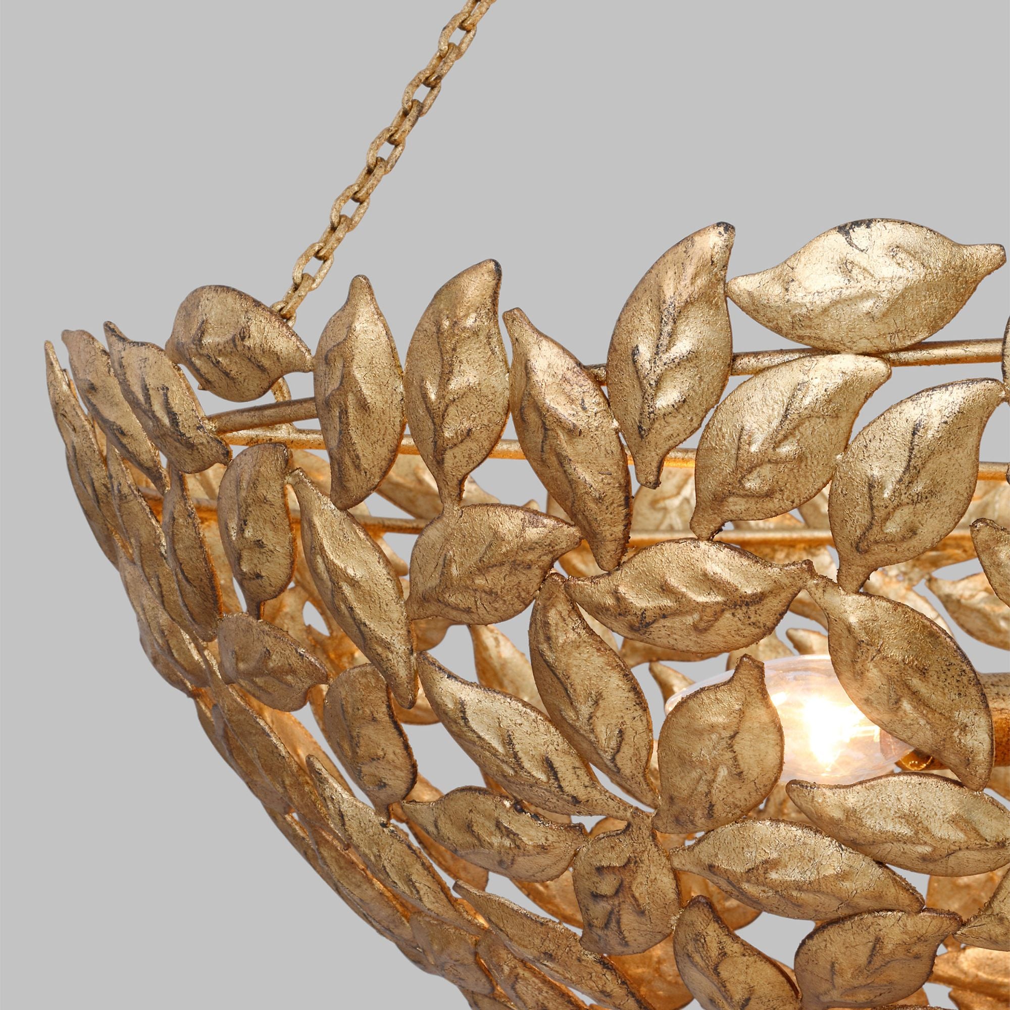 Alexa Hampton Kelan Large Pendant in Antique Gild