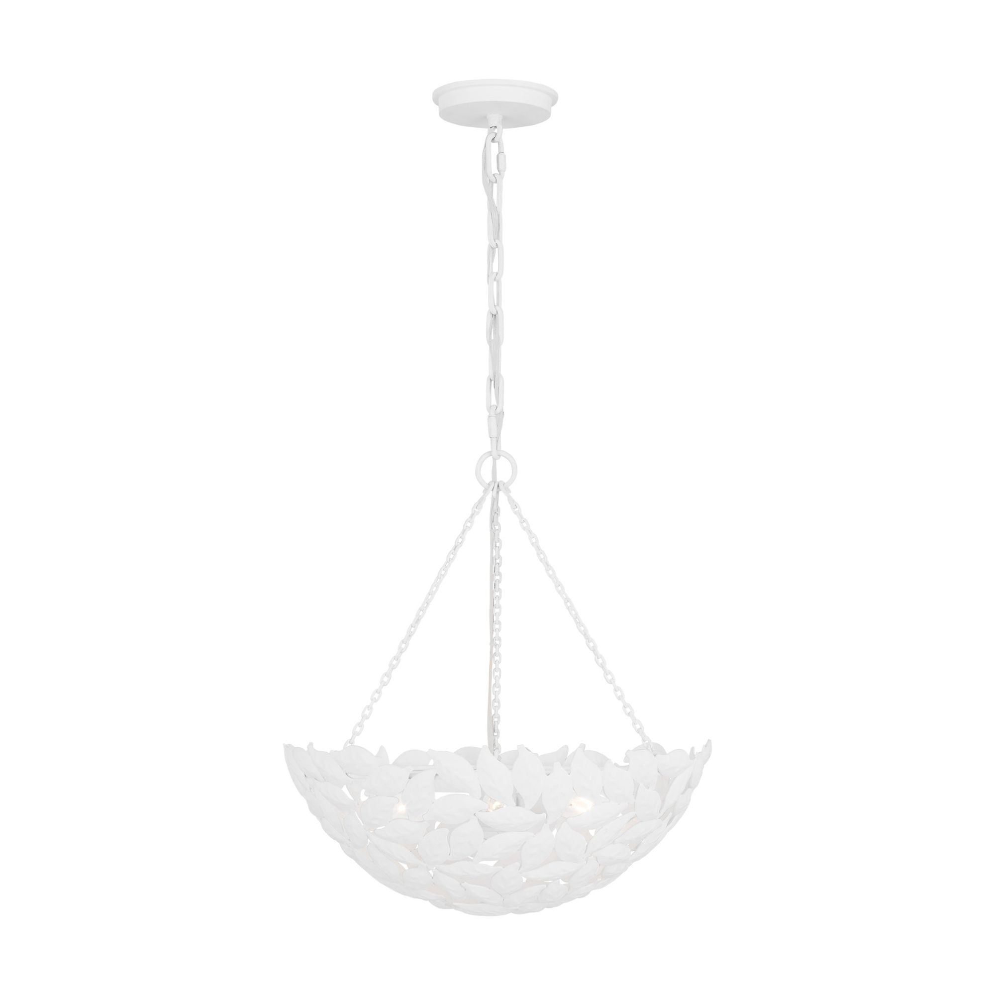 Alexa Hampton Kelan Small Pendant in Textured White