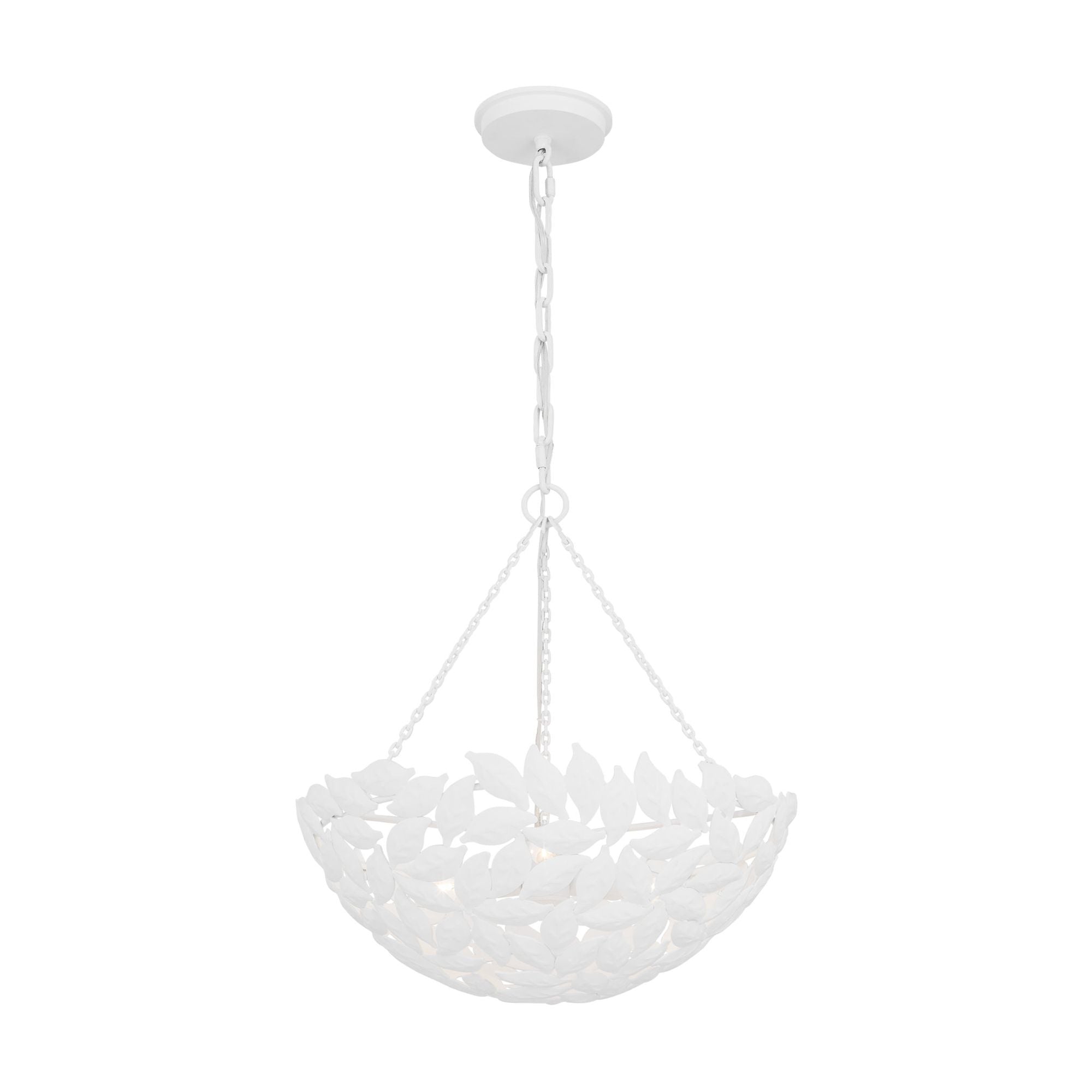 Alexa Hampton Kelan Small Pendant in Textured White