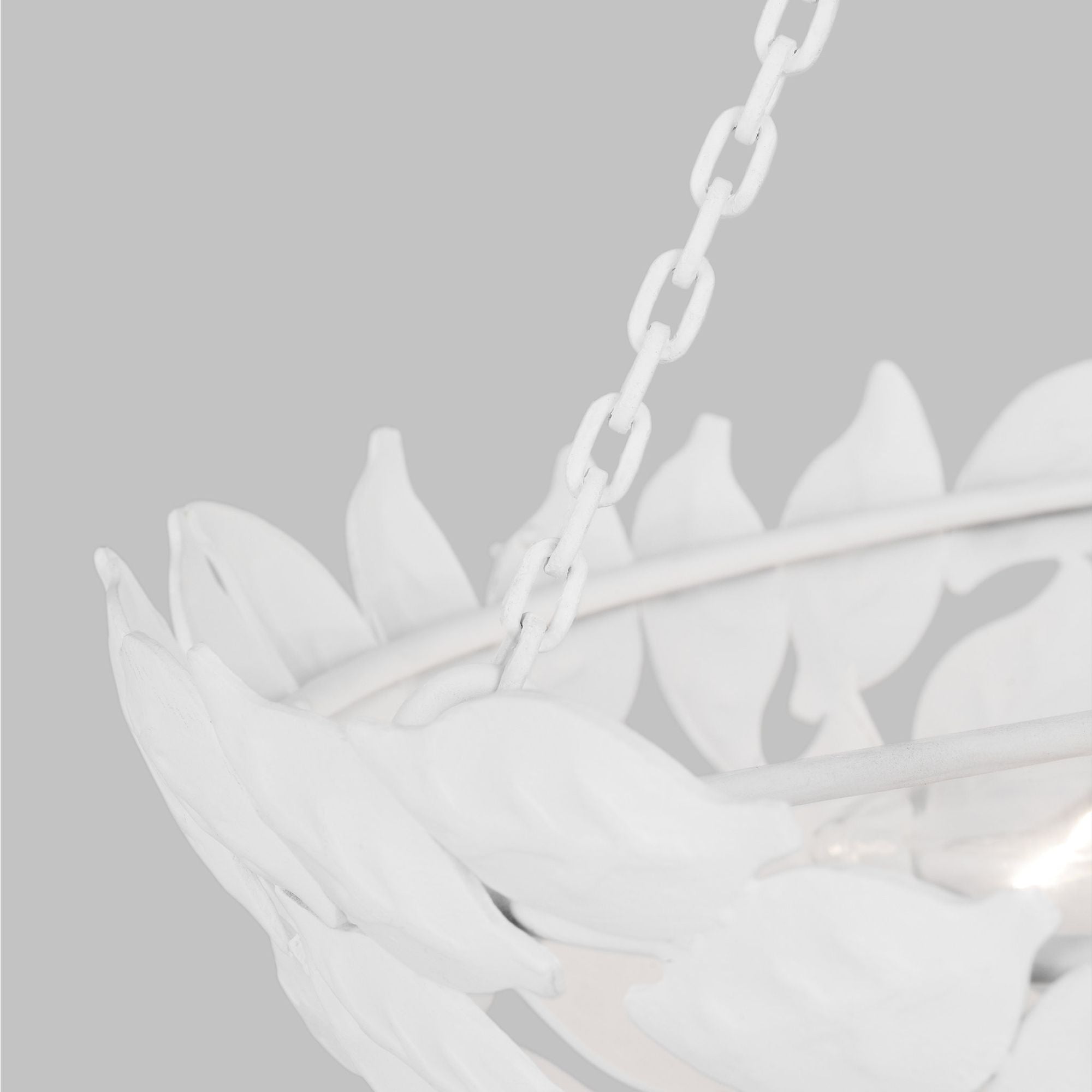 Alexa Hampton Kelan Small Pendant in Textured White