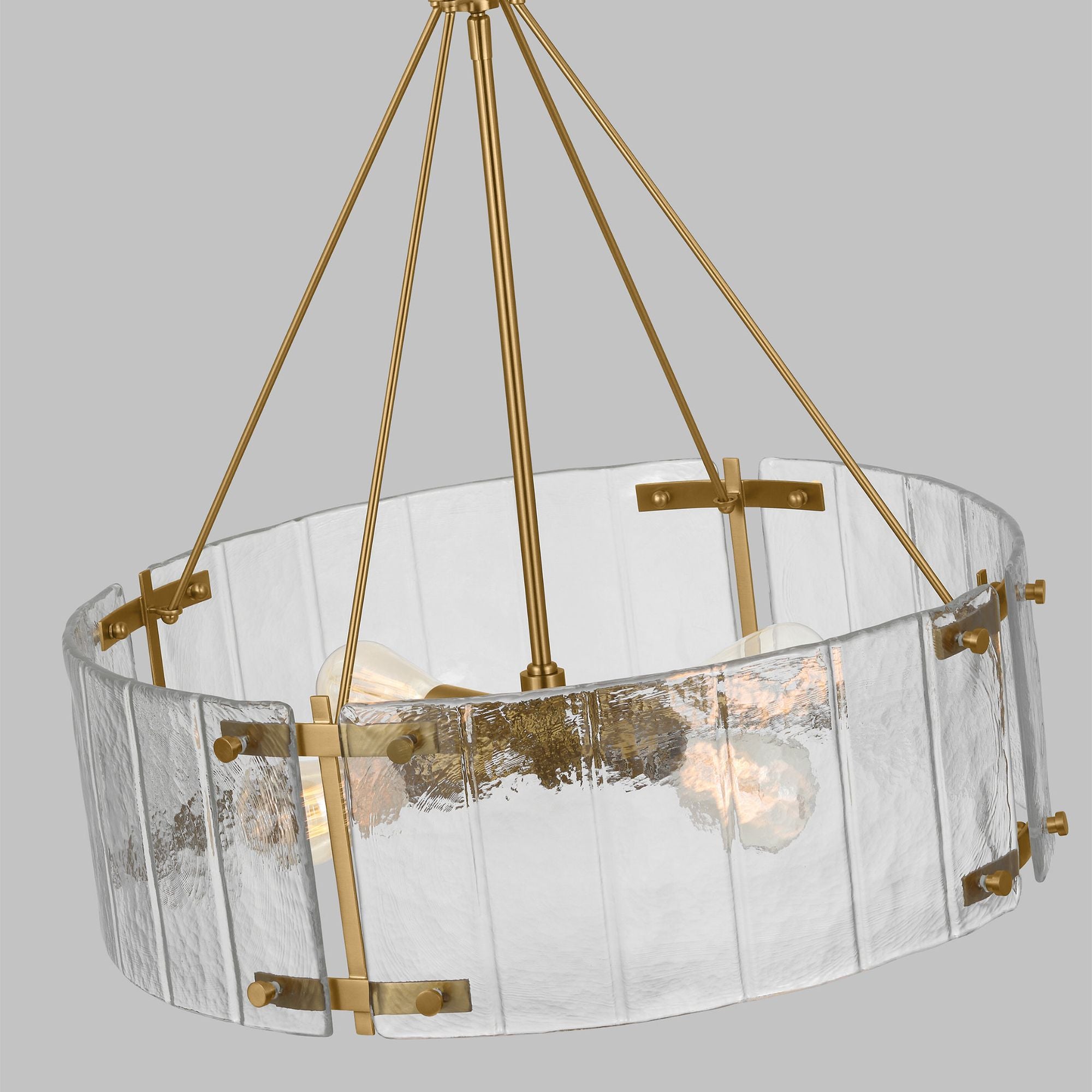 Alexa Hampton Calvert Medium Chandelier in Burnished Brass