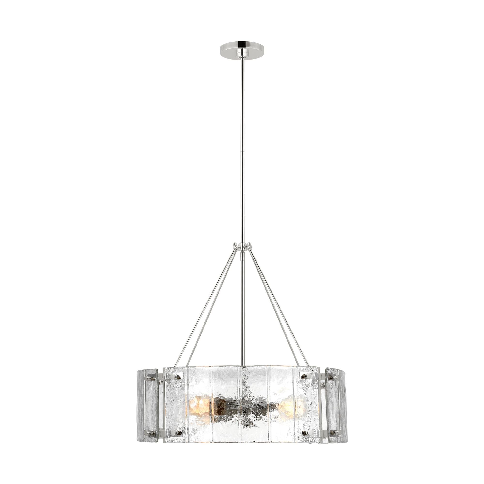 Alexa Hampton Calvert Medium Chandelier in Polished Nickel