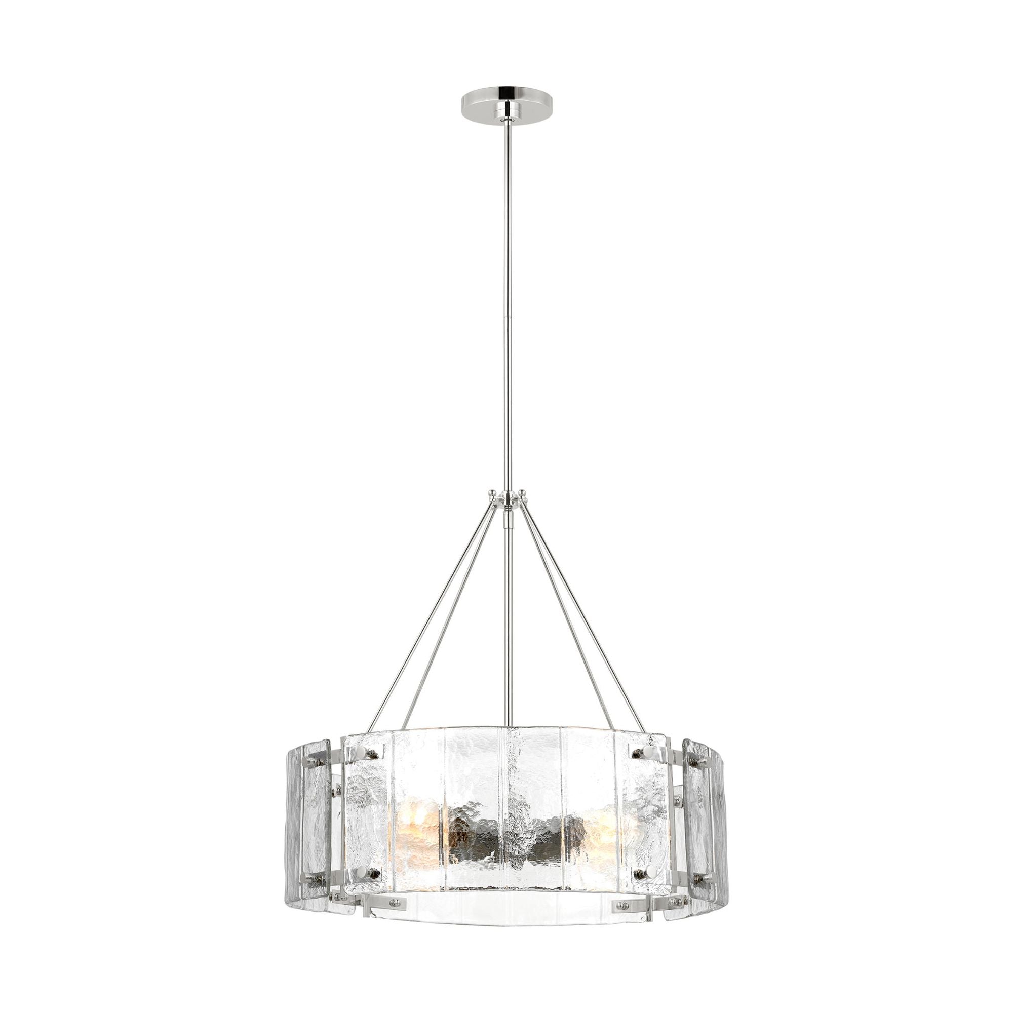 Alexa Hampton Calvert Medium Chandelier in Polished Nickel