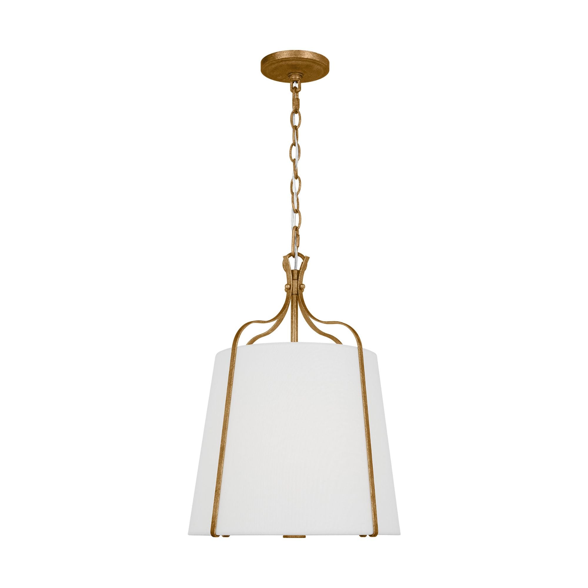 Alexa Hampton Leander Small Hanging Shade in Antique Gild