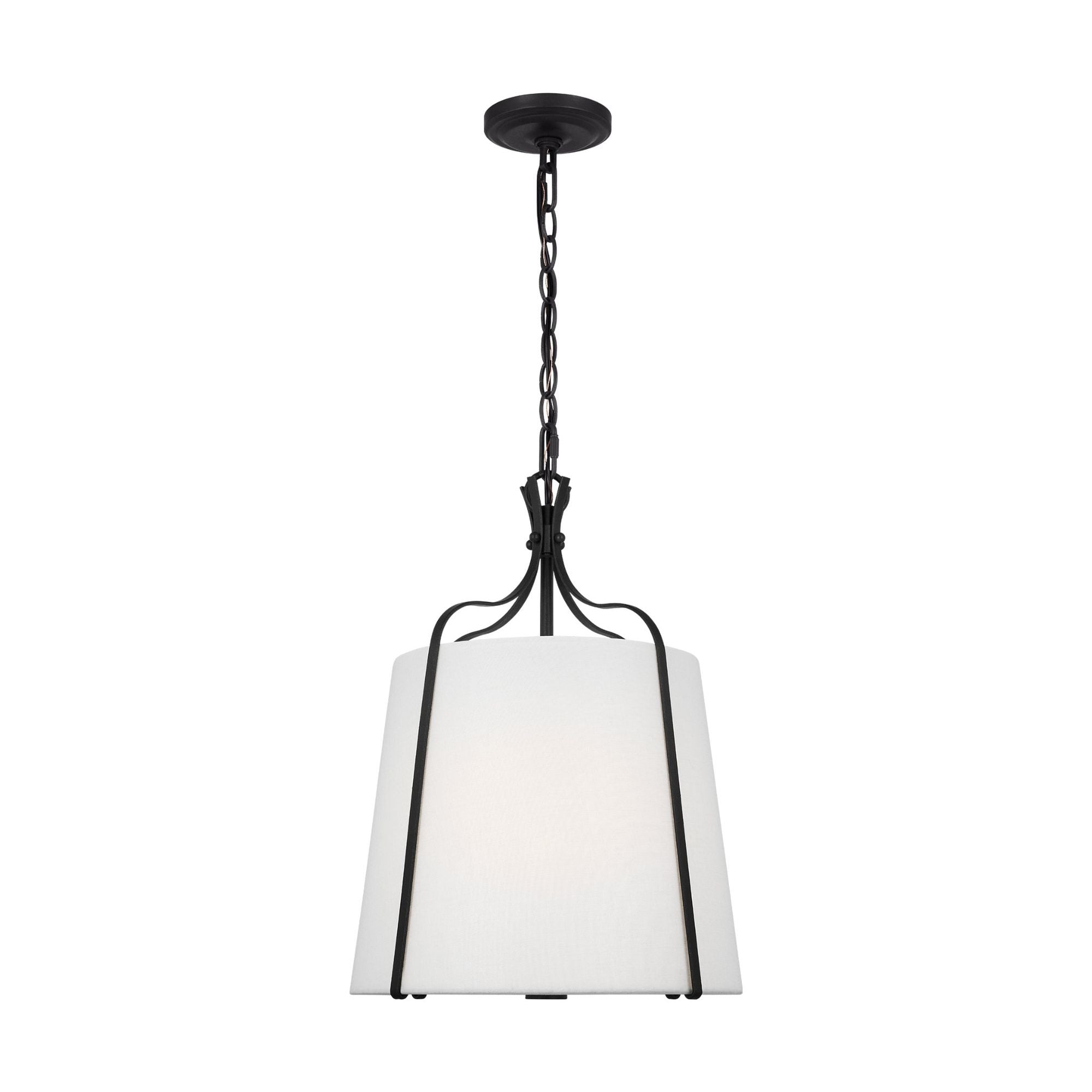 Alexa Hampton Leander Small Hanging Shade in Smith Steel