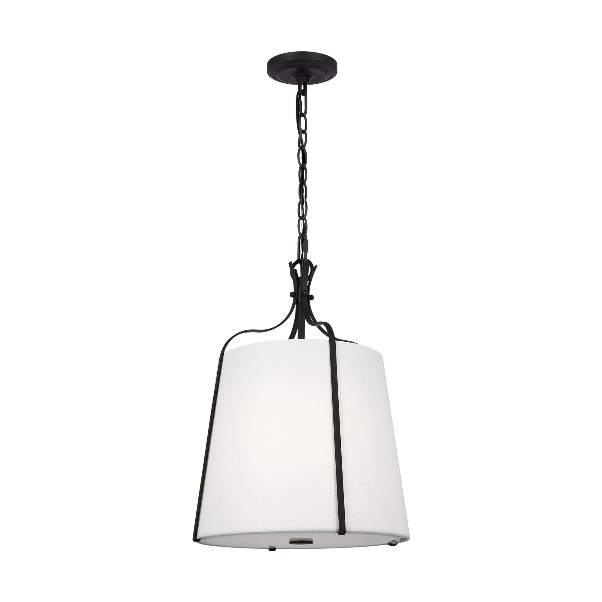 Alexa Hampton Leander Small Hanging Shade in Smith Steel