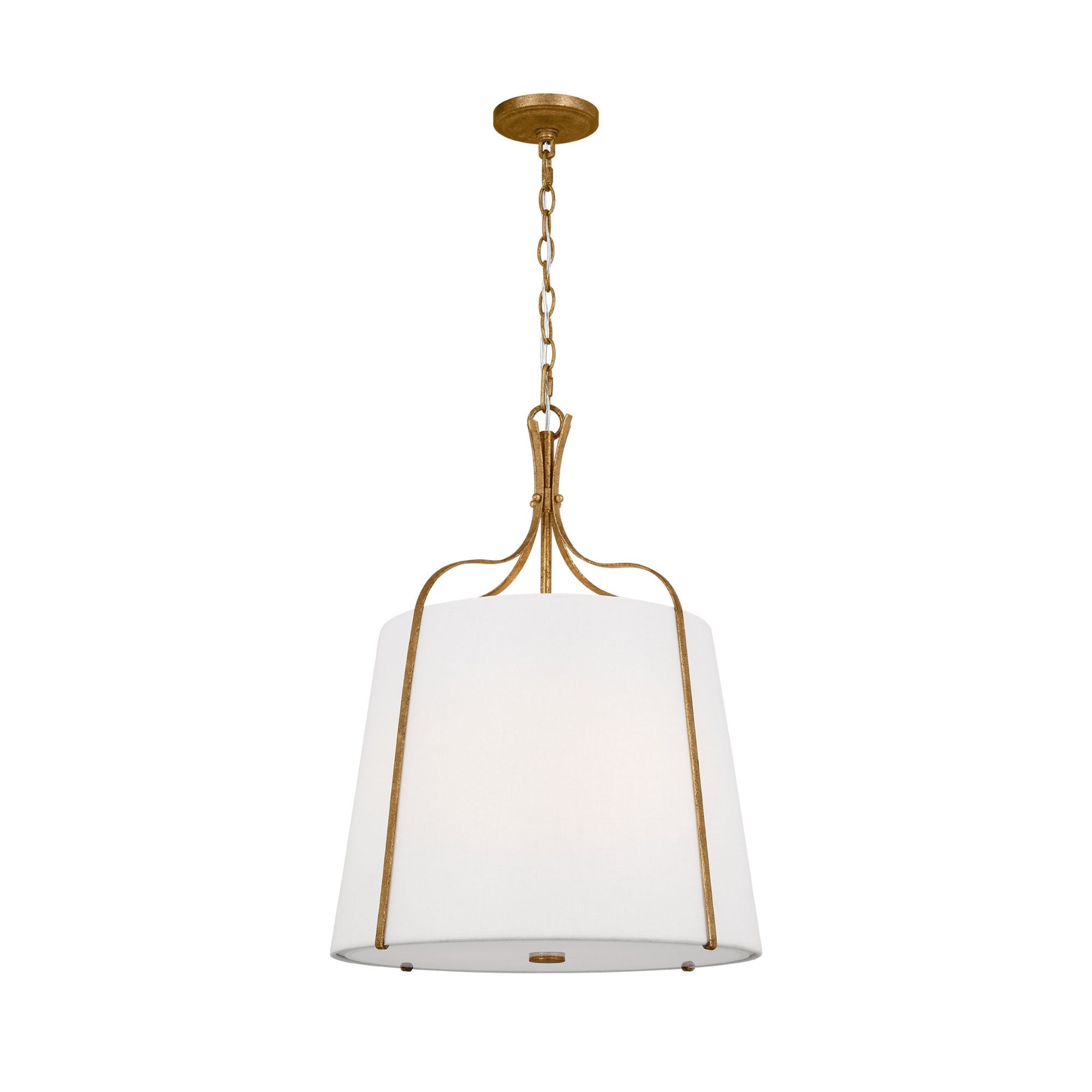 Alexa Hampton Leander Medium Hanging Shade in Antique Gild