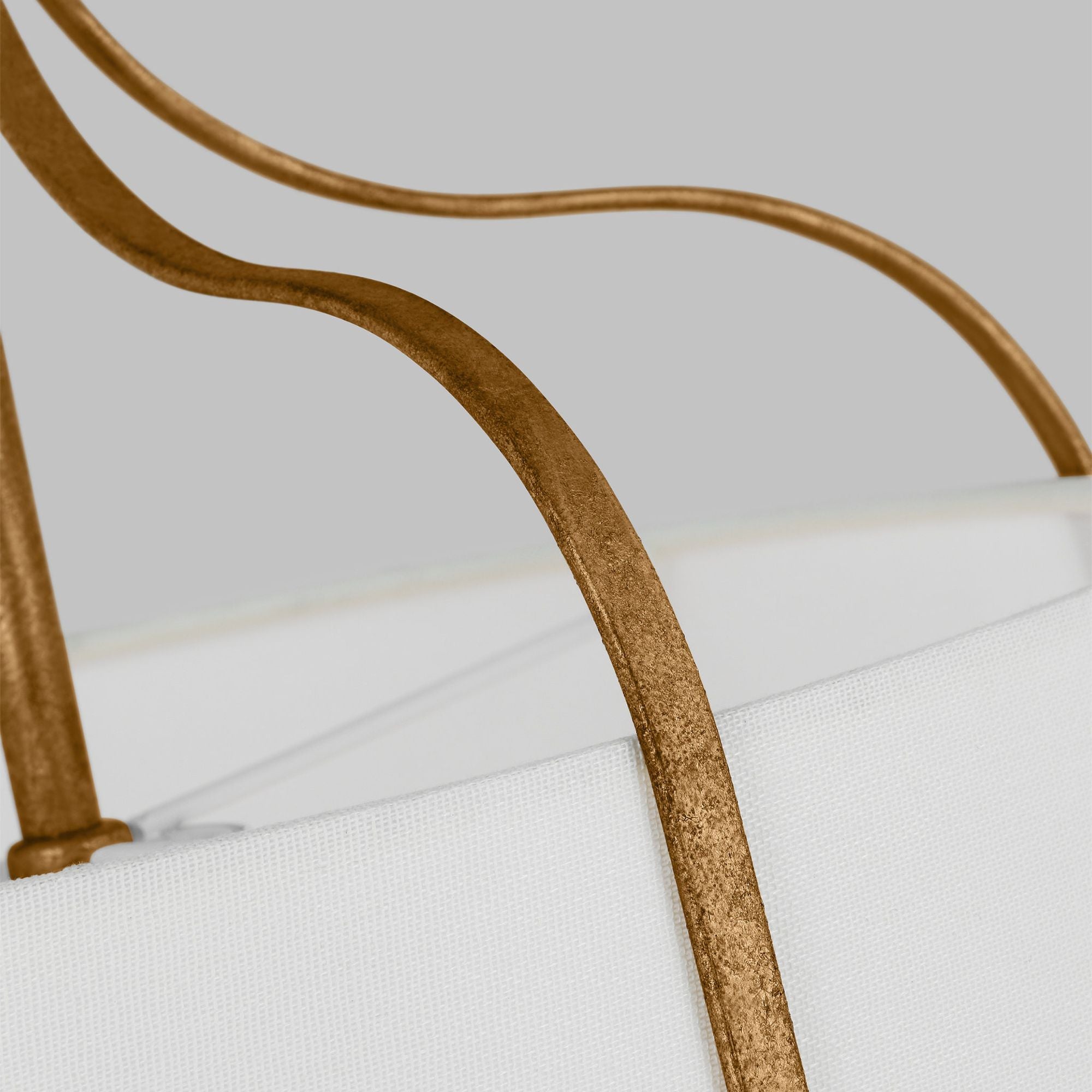 Alexa Hampton Leander Medium Hanging Shade in Antique Gild