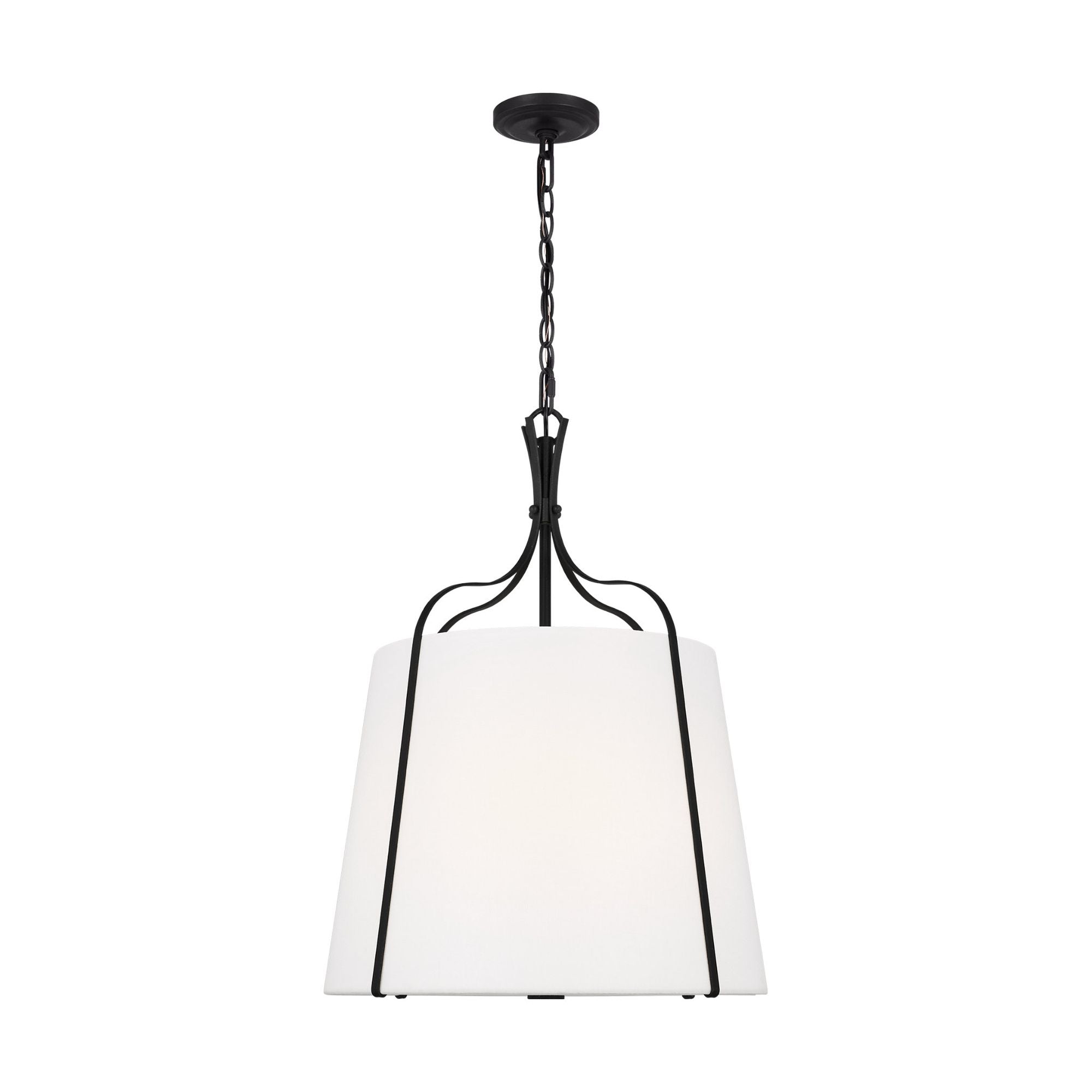 Alexa Hampton Leander Medium Hanging Shade in Smith Steel