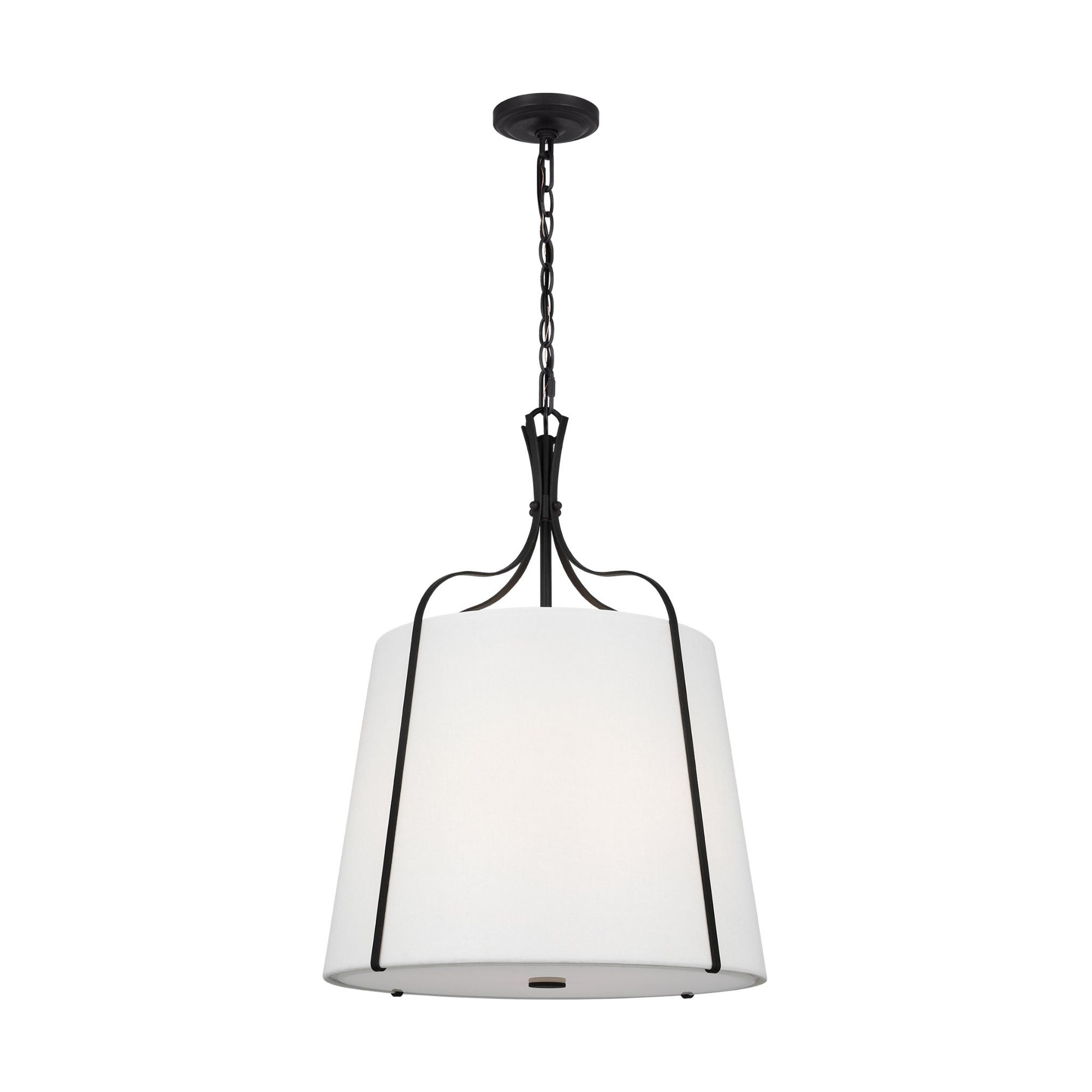 Alexa Hampton Leander Medium Hanging Shade in Smith Steel