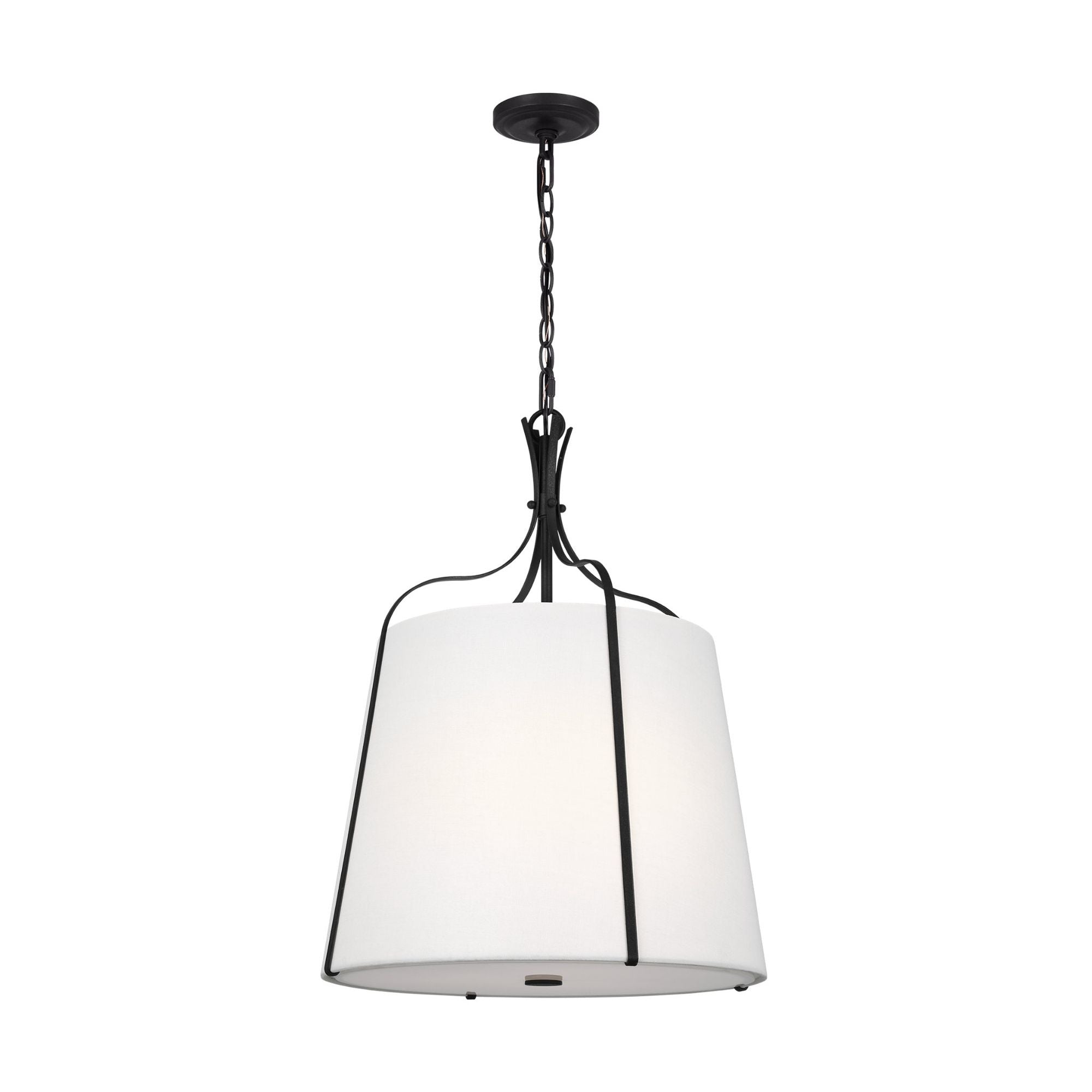 Alexa Hampton Leander Medium Hanging Shade in Smith Steel