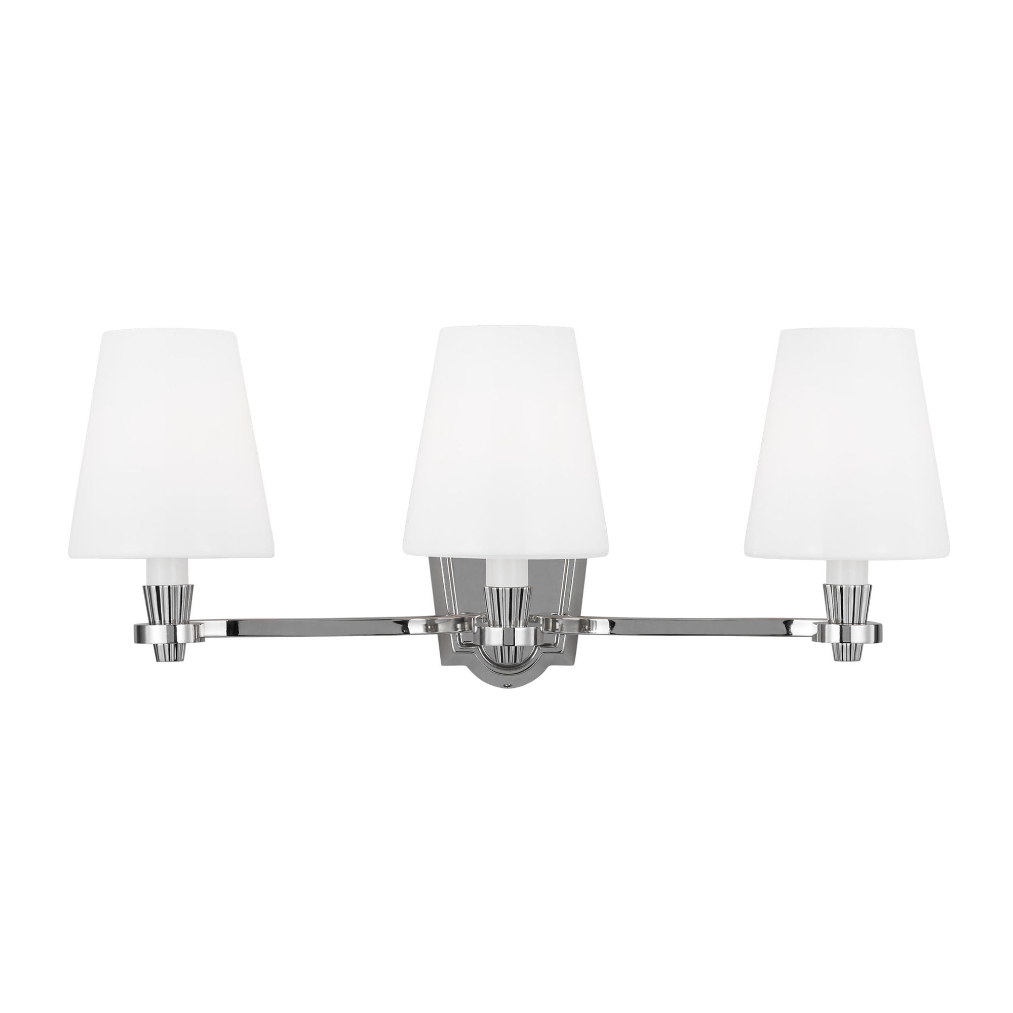 Alexa Hampton Paisley Three Light Vanity in Polished Nickel