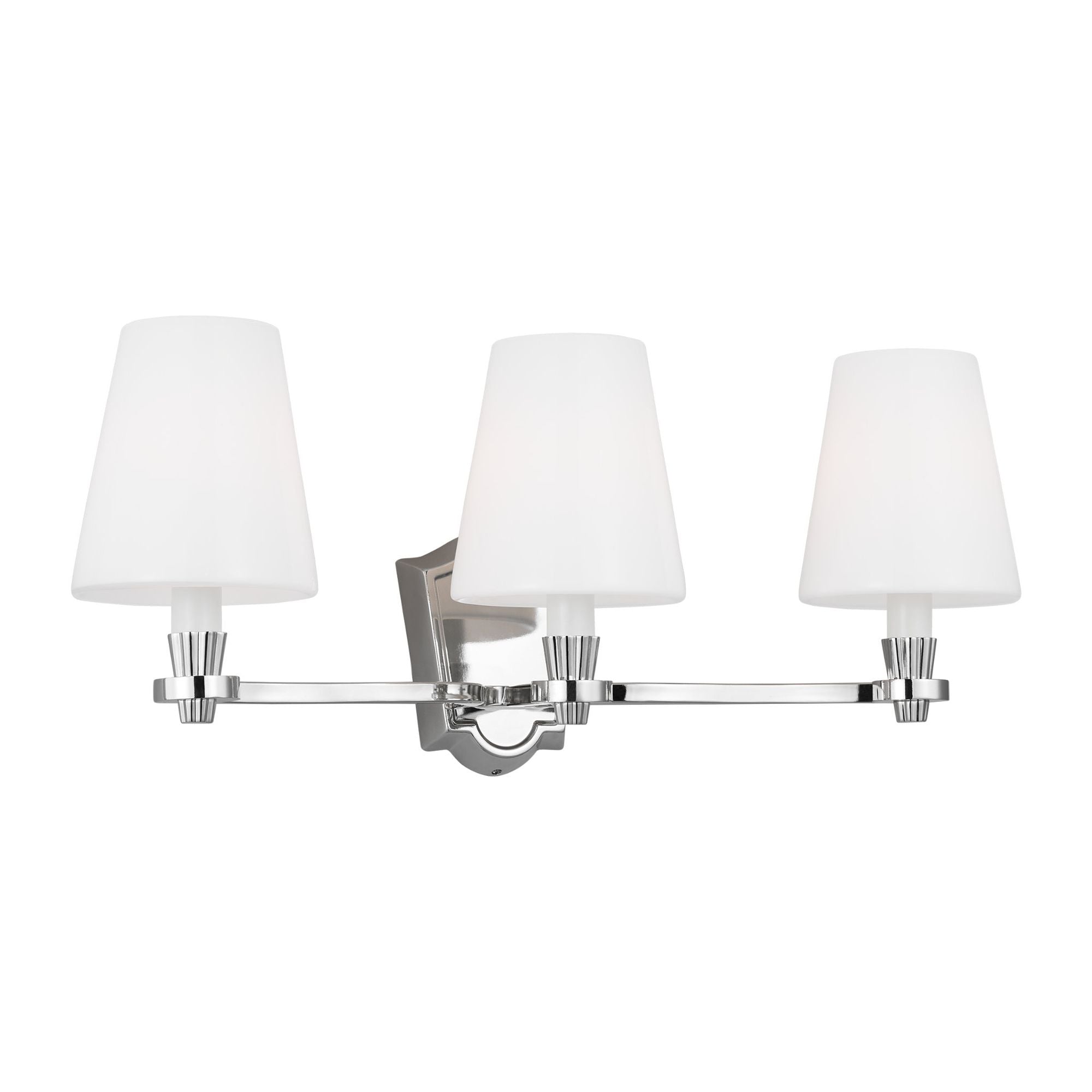 Alexa Hampton Paisley Three Light Vanity in Polished Nickel