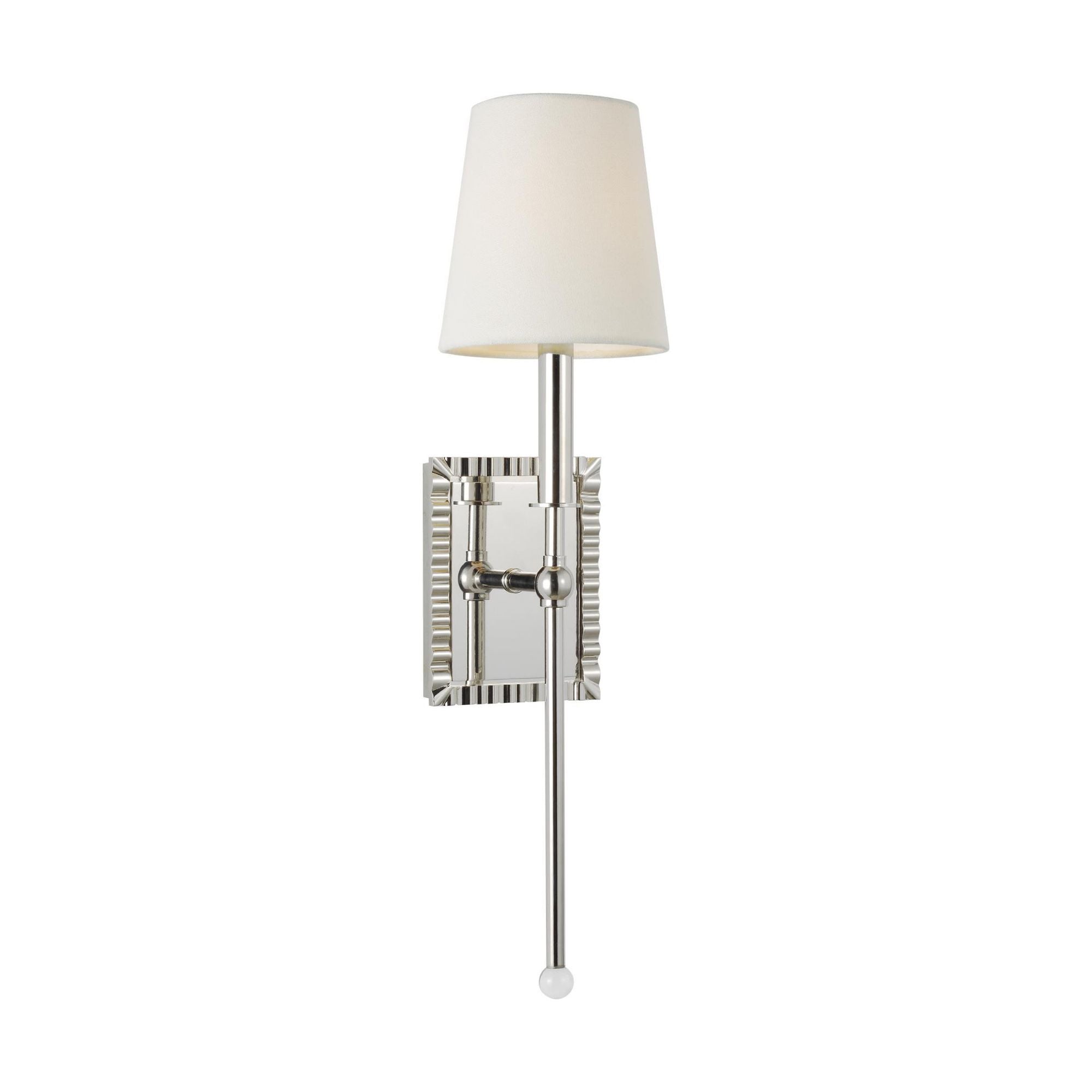 Alexa Hampton Baxley Sconce in Polished Nickel