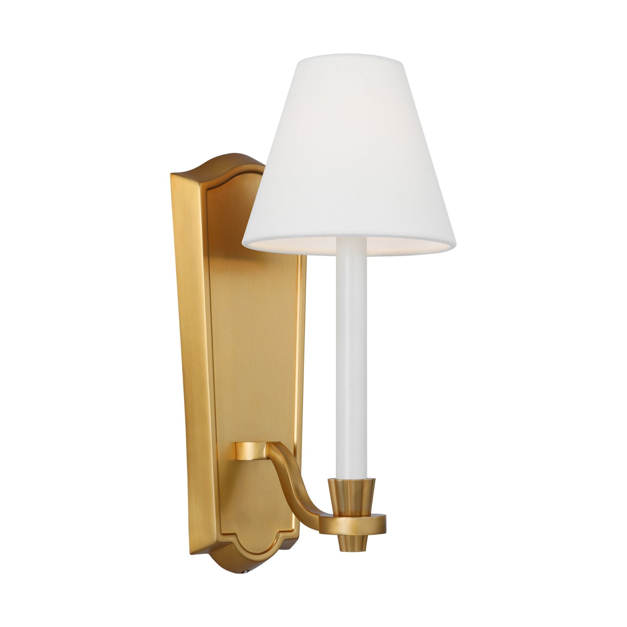 Alexa Hampton Paisley Tall Sconce in Burnished Brass