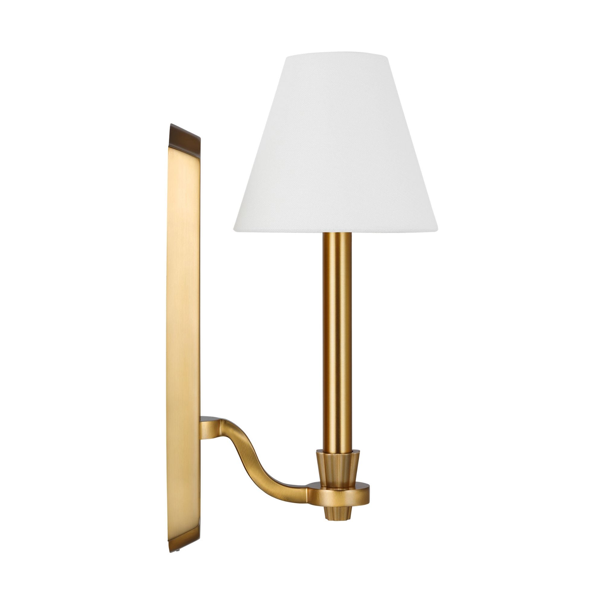 Alexa Hampton Paisley Tall Sconce in Burnished Brass