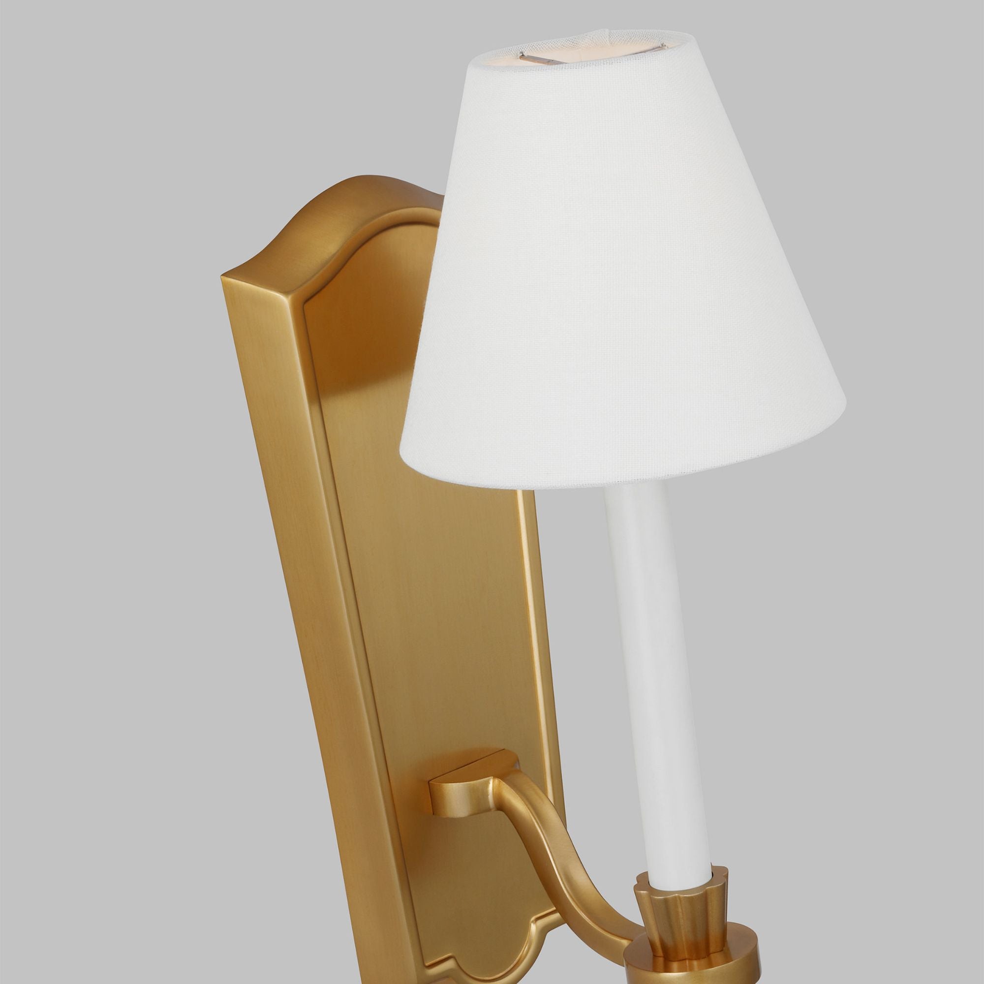 Alexa Hampton Paisley Tall Sconce in Burnished Brass