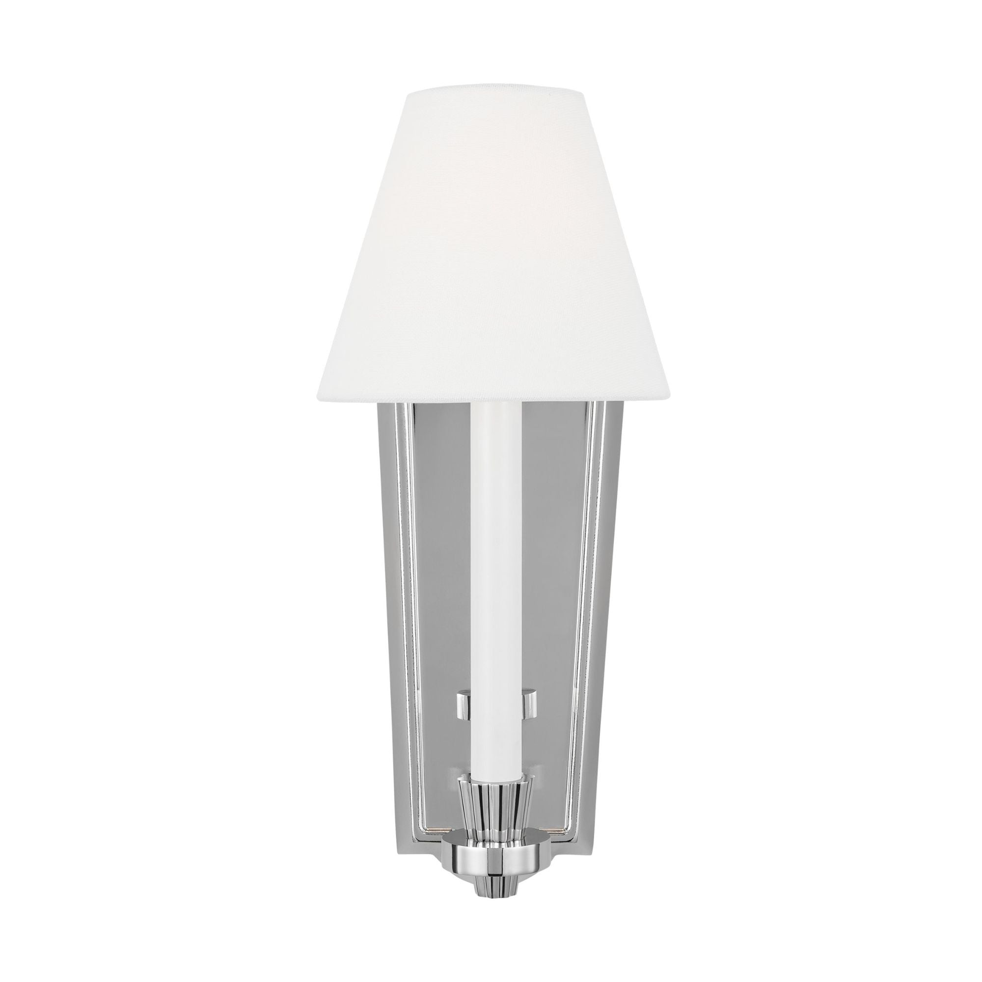 Alexa Hampton Paisley Tall Sconce in Polished Nickel
