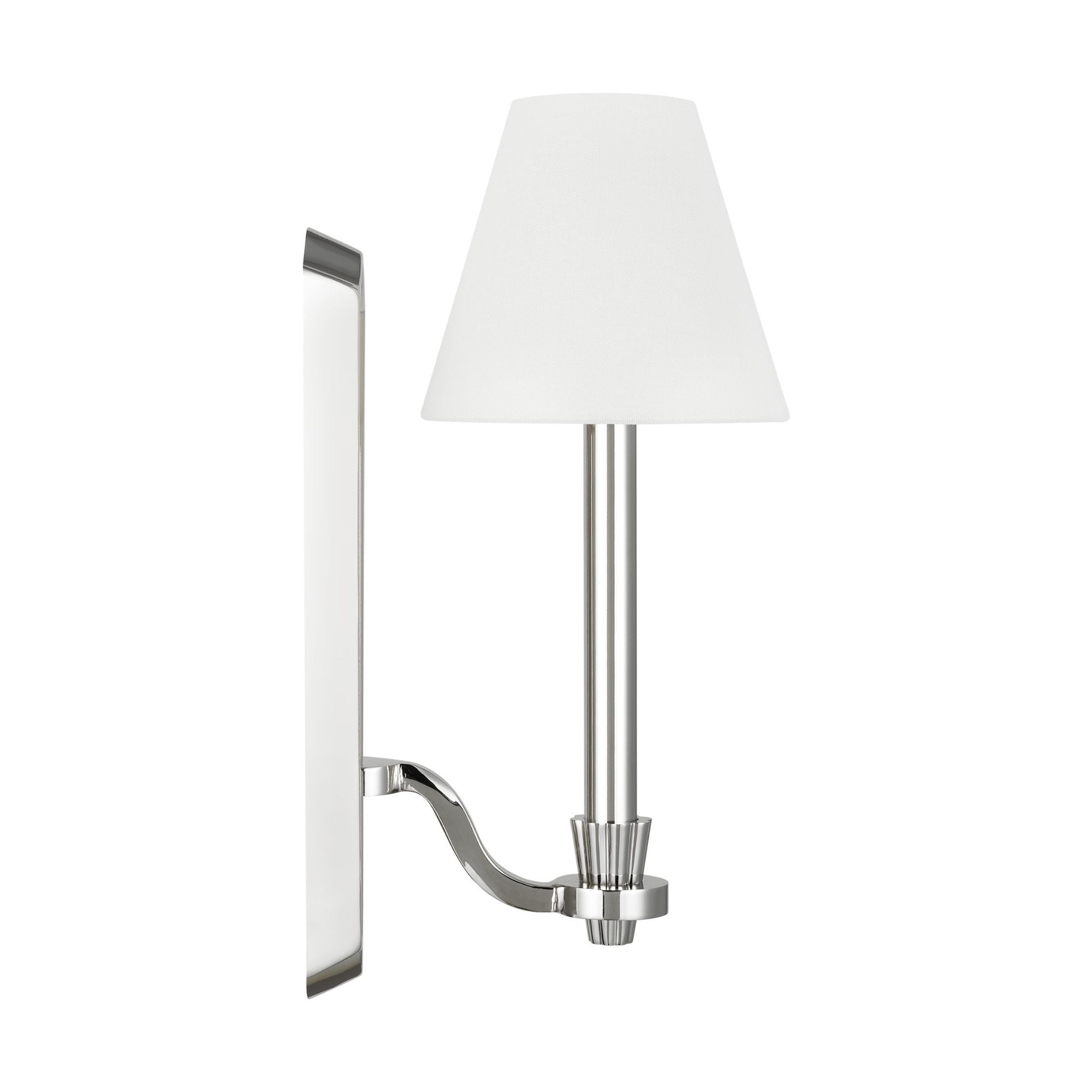 Alexa Hampton Paisley Tall Sconce in Polished Nickel