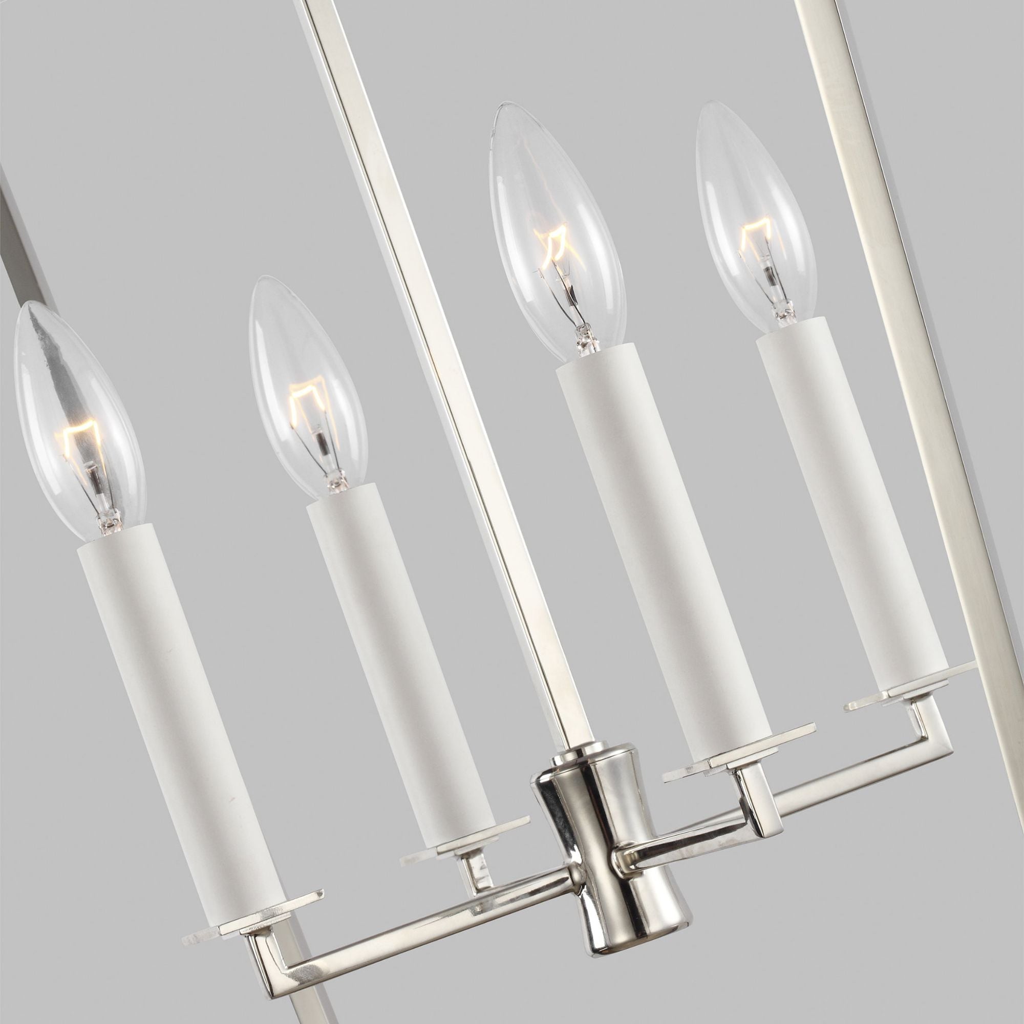 Chapman & Myers Southold Medium Lantern in Polished Nickel