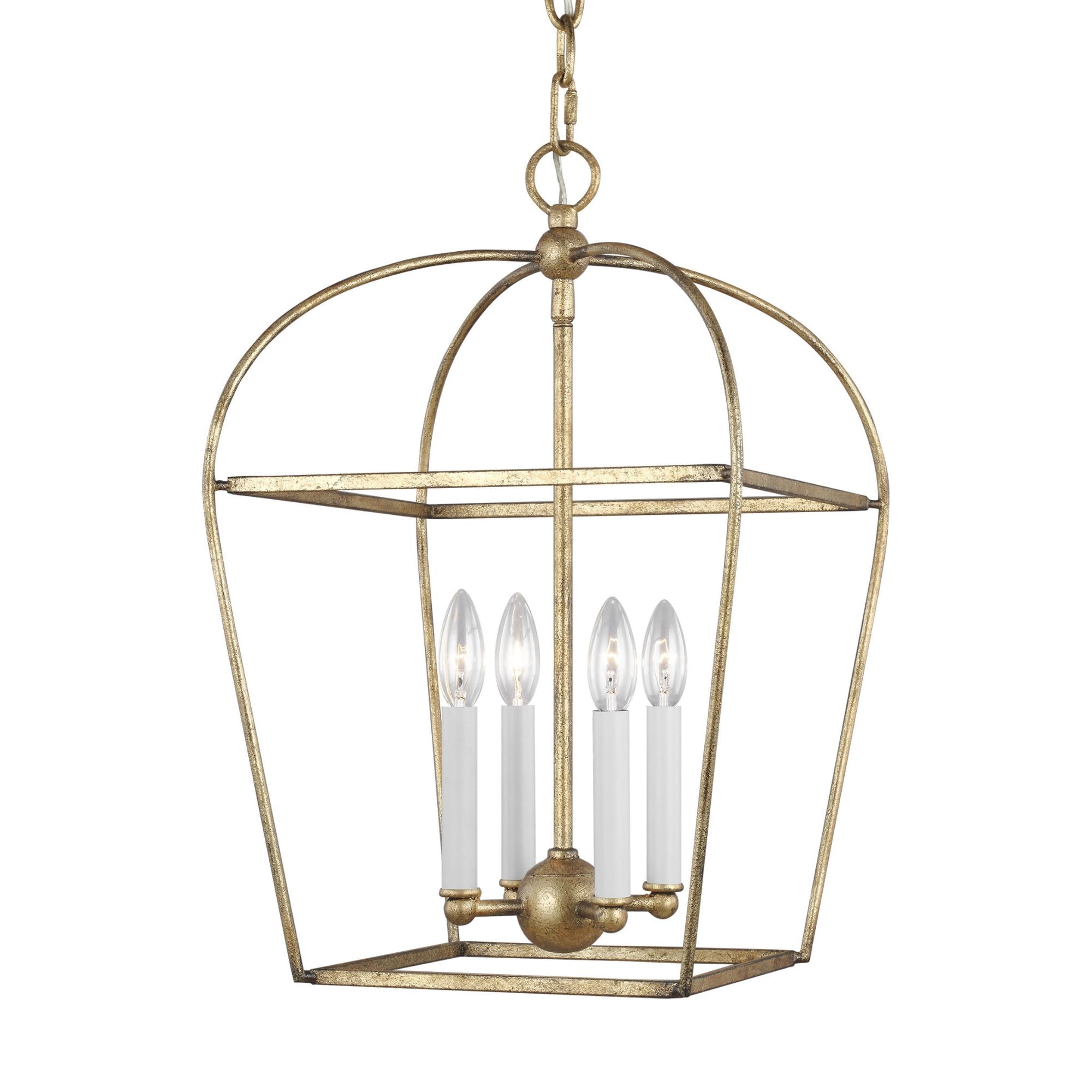 Chapman & Myers Stonington Small Lantern in Antique Gild
