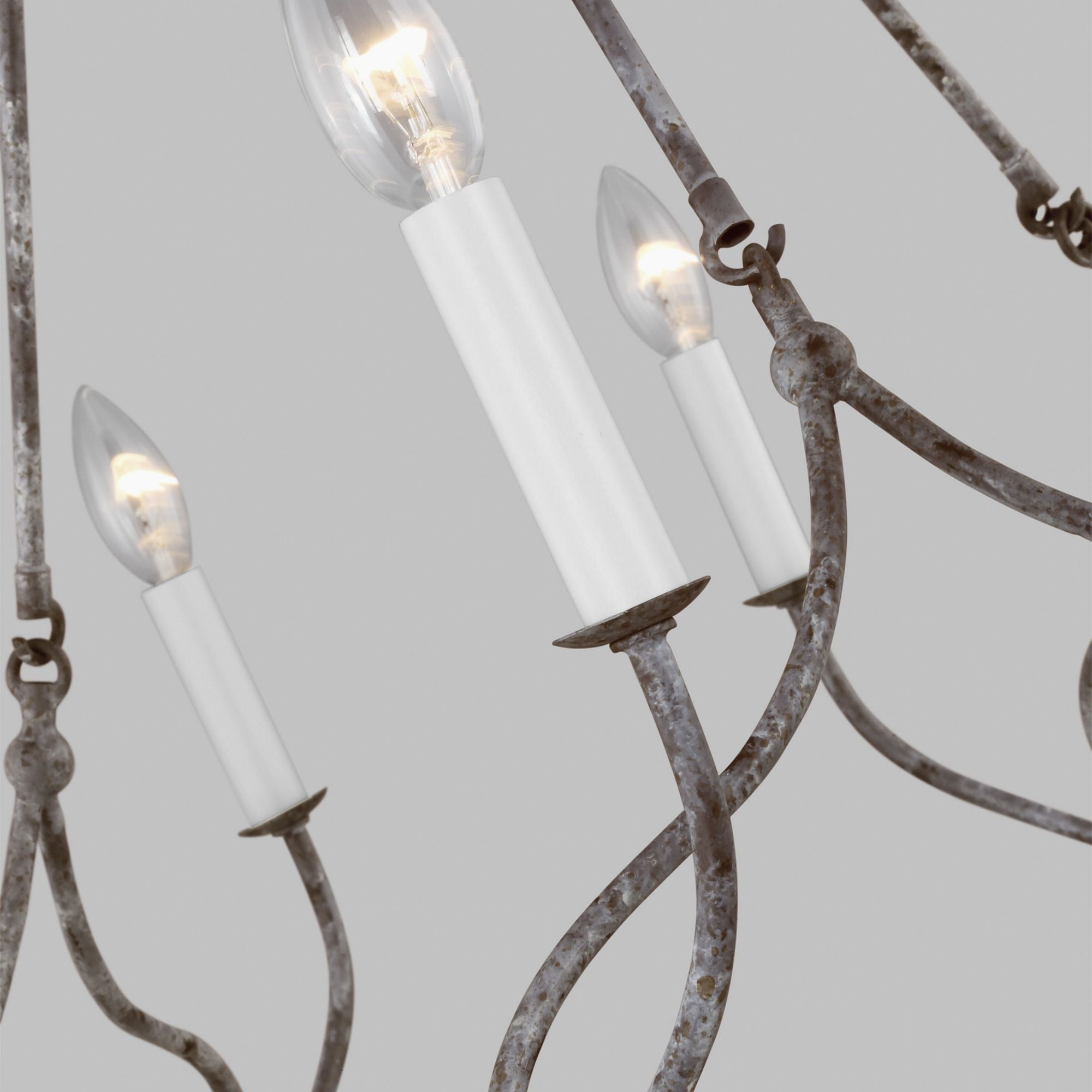 Chapman & Myers Richmond Medium Chandelier in Weathered Galvanized