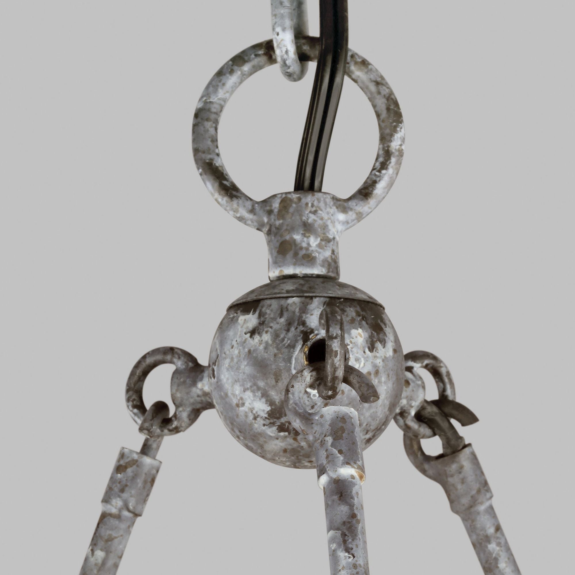 Chapman & Myers Richmond Large Chandelier in Weathered Galvanized